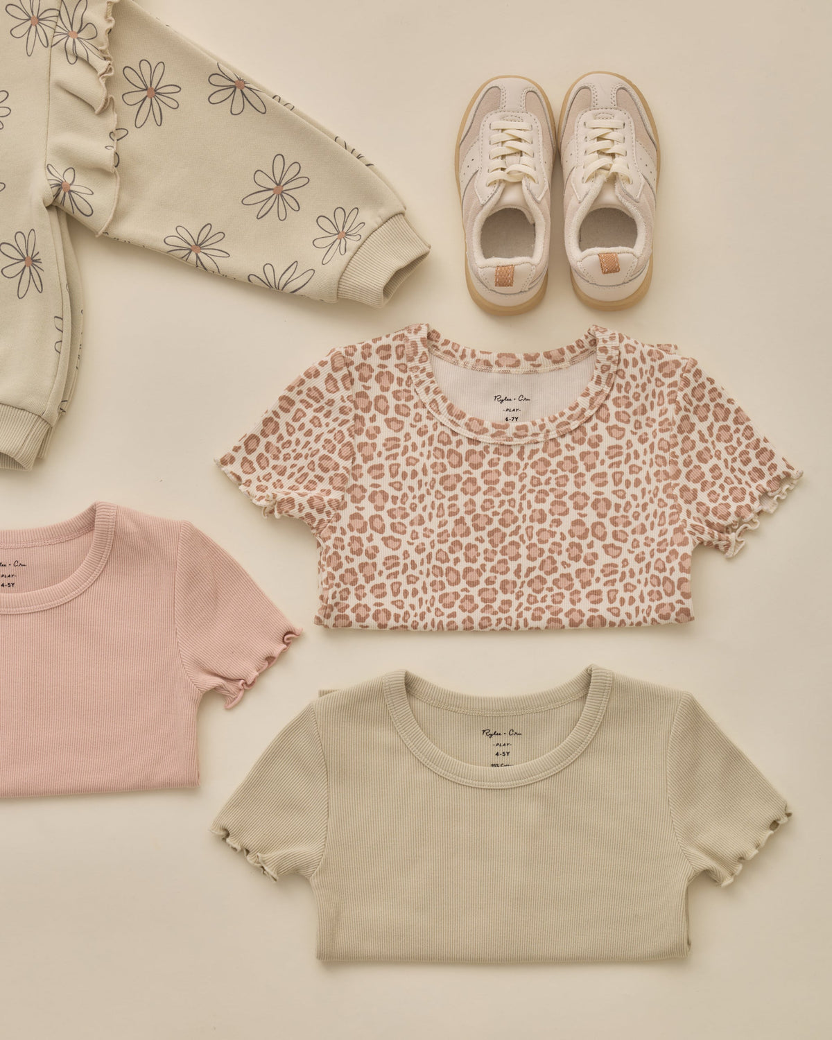 Ribbed Basic Tee Pistachio - Rylee + Cru | Kids Clothes | Trendy Baby Clothes | Modern Infant Outfits |