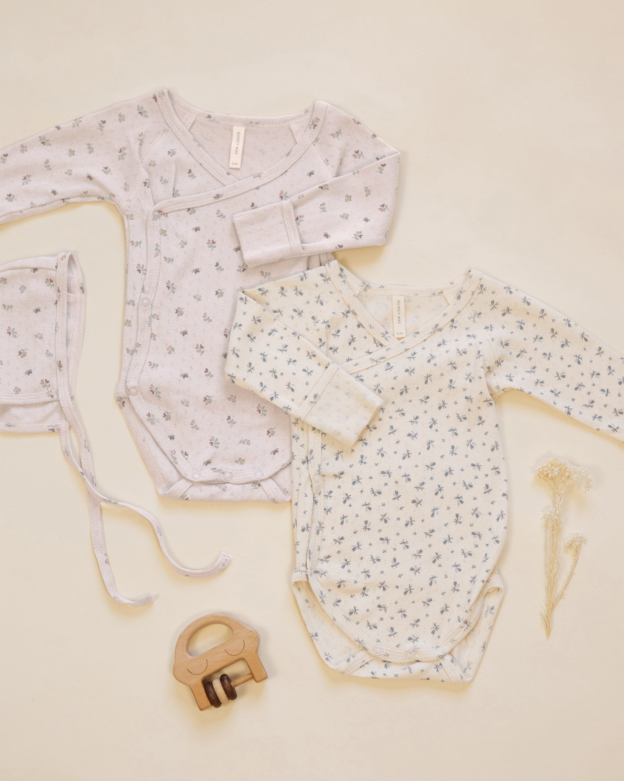 Side Snap Bodysuit Blue Ditsy - Rylee + Cru | Kids Clothes | Trendy Baby Clothes | Modern Infant Outfits |
