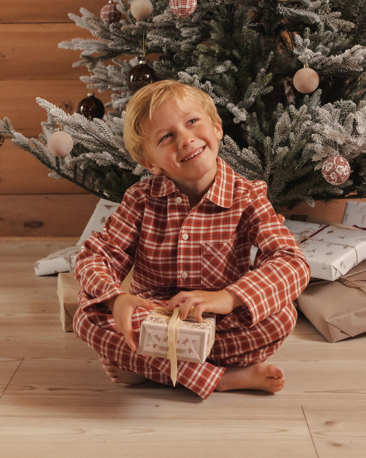 Long Sleeve Pajamas Ruby Plaid - Rylee + Cru | Kids Clothes | Trendy Baby Clothes | Modern Infant Outfits |