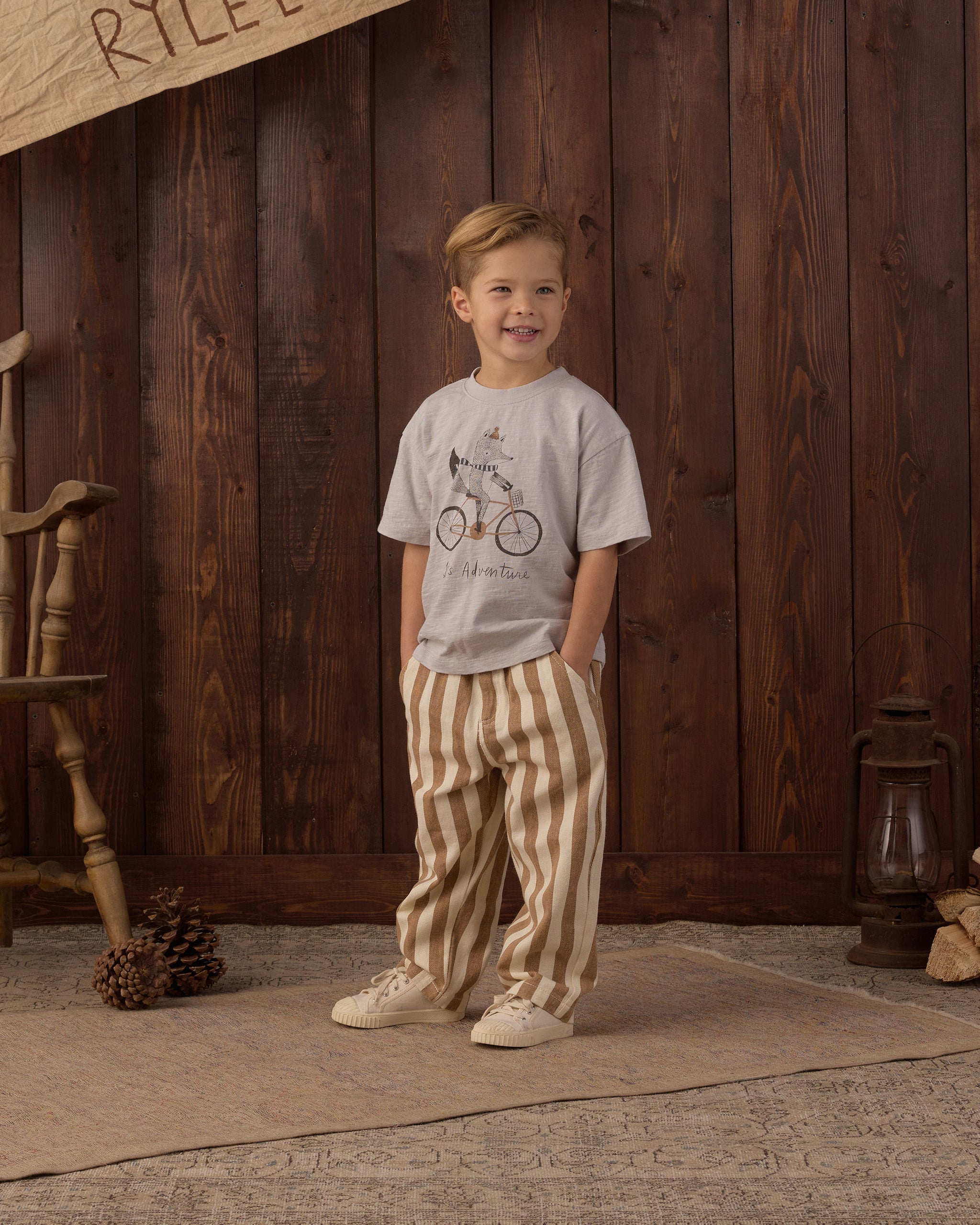 Relaxed Tee Let's Adventure - Rylee + Cru | Kids Clothes | Trendy Baby Clothes | Modern Infant Outfits |