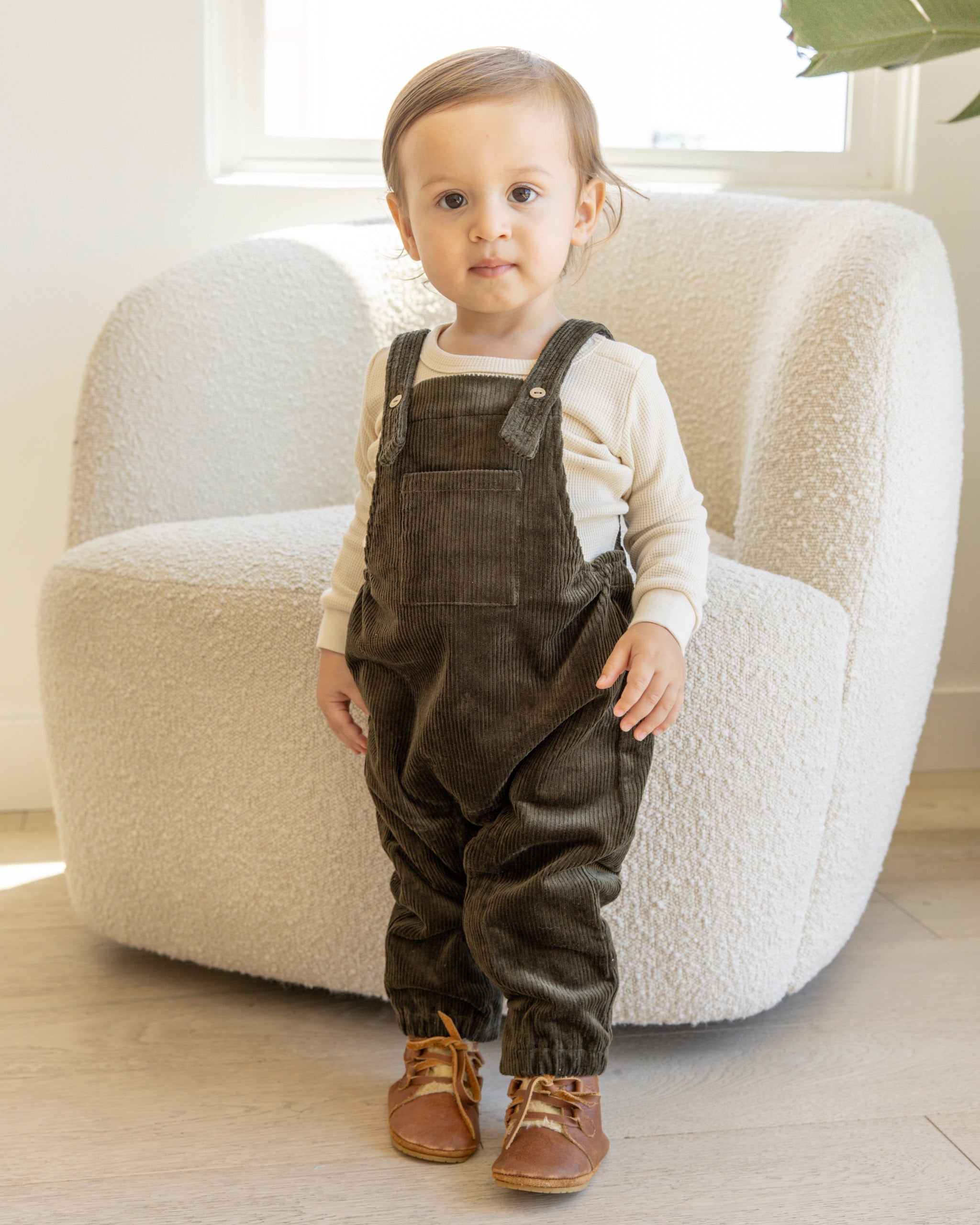 Knit Overall || Forest - Rylee + Cru | Kids Clothes | Trendy Baby Clothes | Modern Infant Outfits |