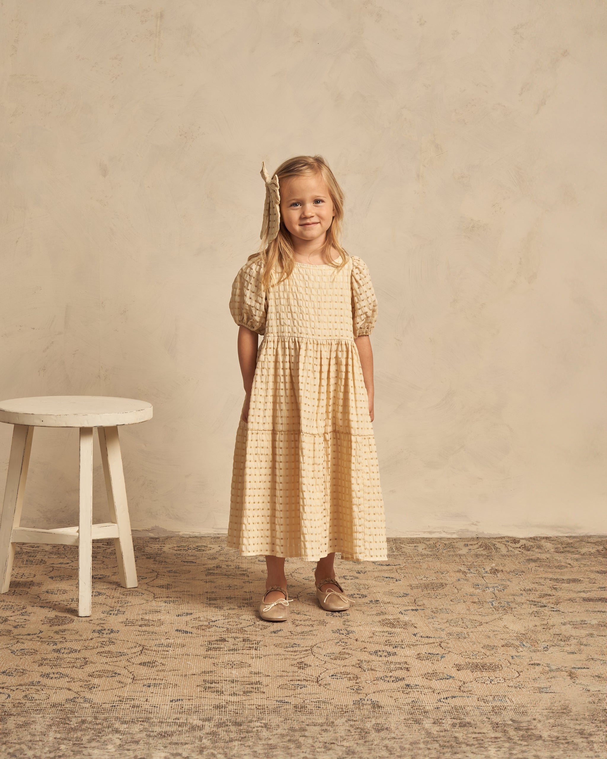 Chloe Dress || Lemon Check