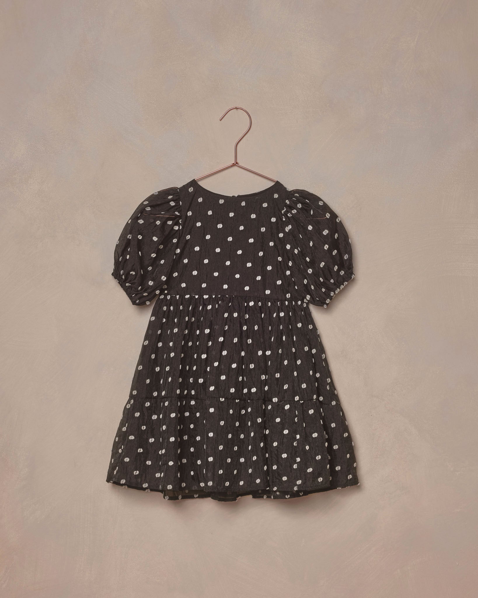 Chloe Dress || Black & Ivory Dot