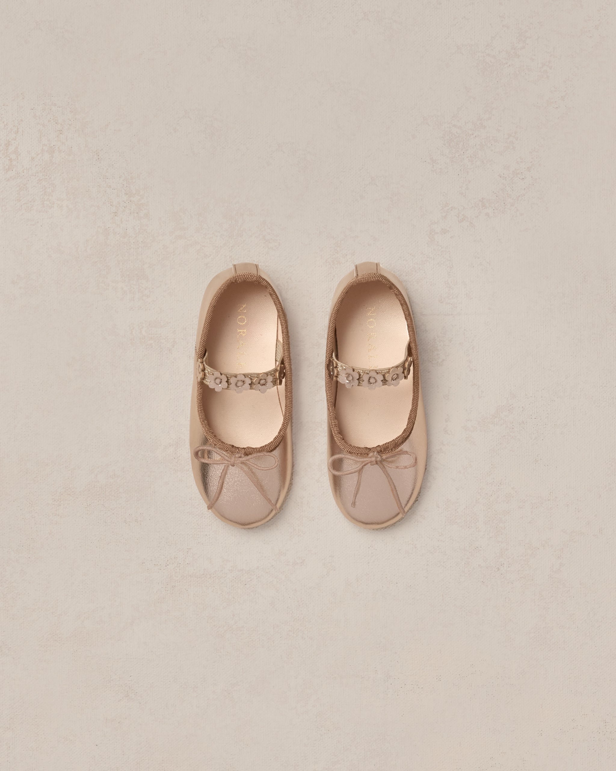 Ballet Flats || Champagne Metallic - Rylee + Cru | Kids Clothes | Trendy Baby Clothes | Modern Infant Outfits |