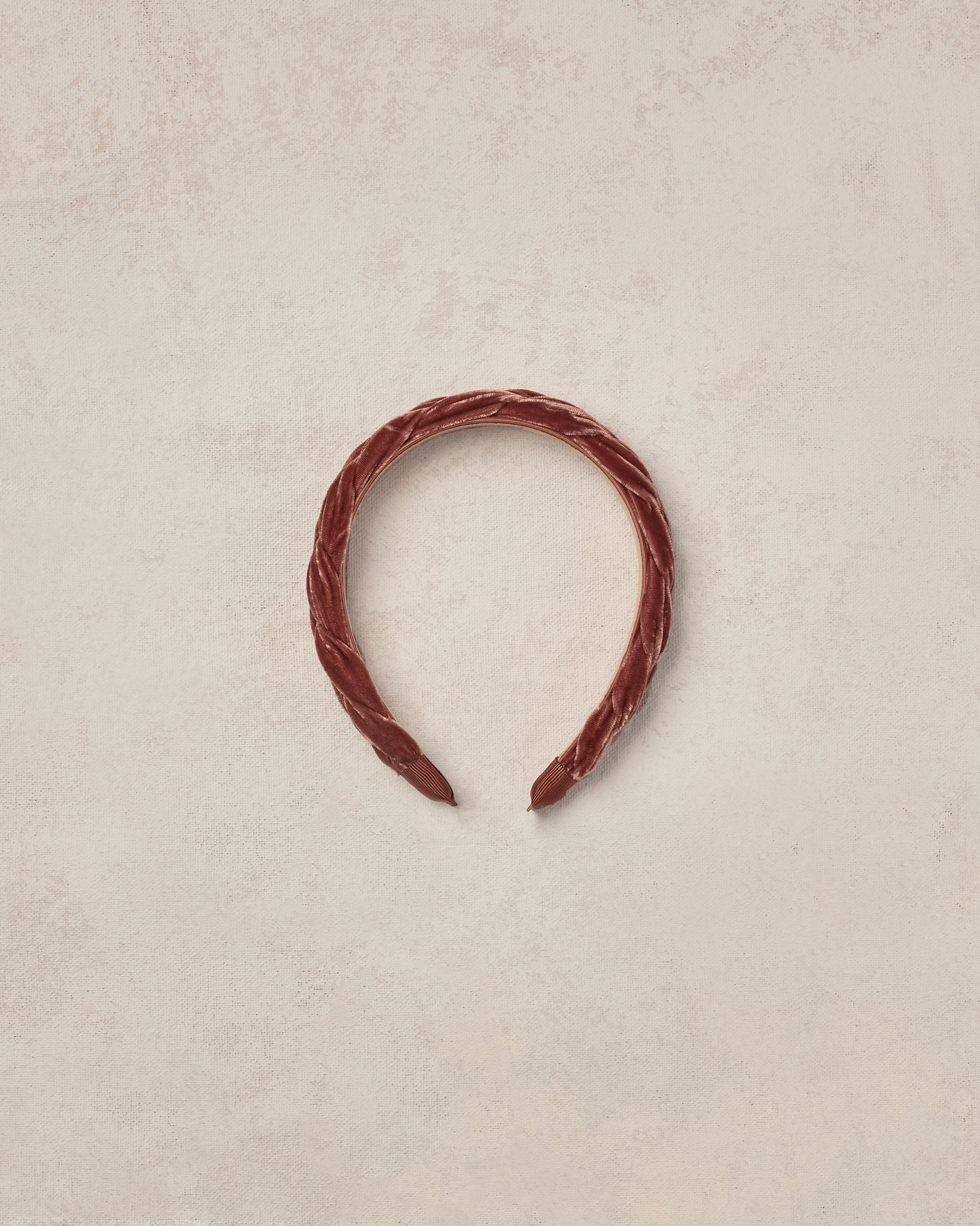 Velvet Braided Headband || Berry