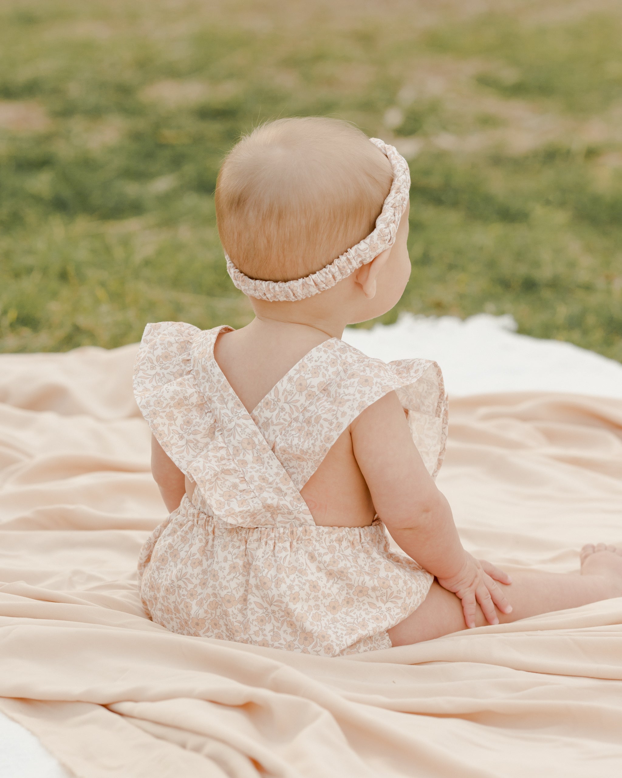 Lucy Romper || Midsummer Floral - Rylee + Cru | Kids Clothes | Trendy Baby Clothes | Modern Infant Outfits |