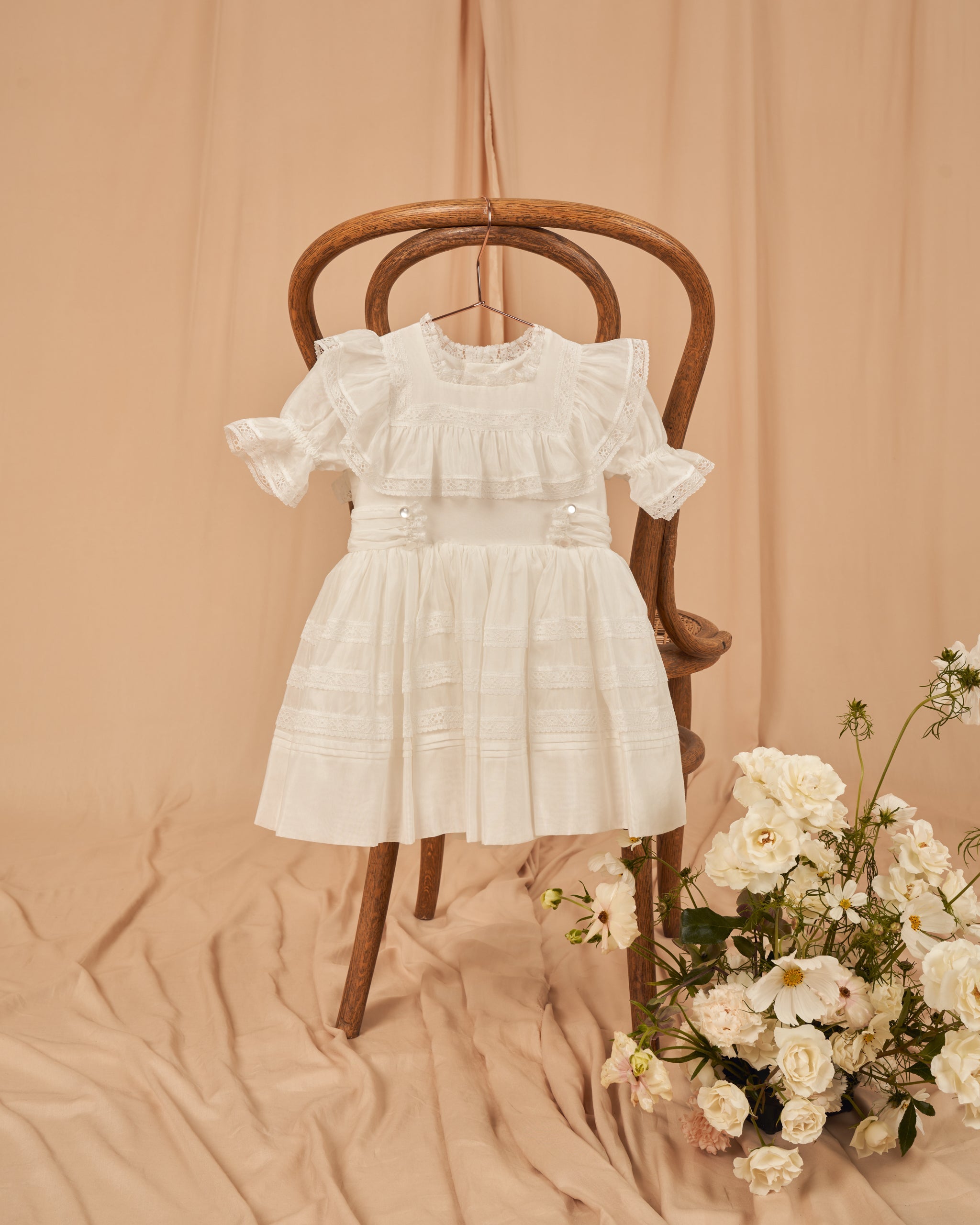 Kit Dress || White - Rylee + Cru | Kids Clothes | Trendy Baby Clothes | Modern Infant Outfits |