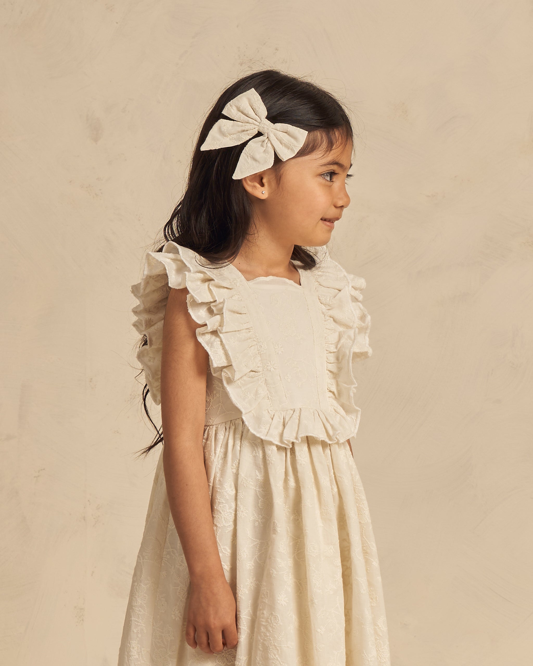 Rosemary Dress || Ivory - Rylee + Cru | Kids Clothes | Trendy Baby Clothes | Modern Infant Outfits |