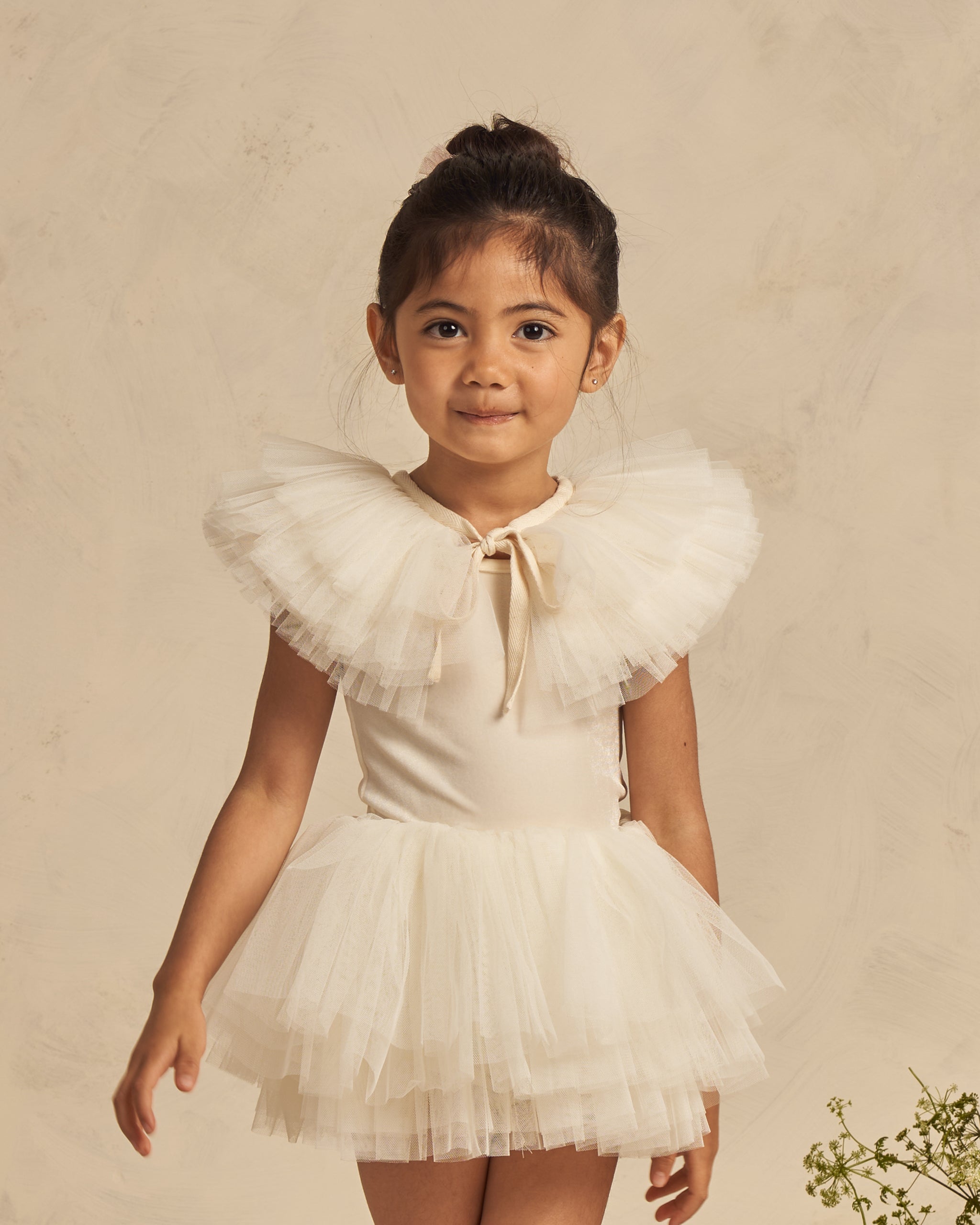 Ruffle Tulle Collar || Ivory - Rylee + Cru | Kids Clothes | Trendy Baby Clothes | Modern Infant Outfits |