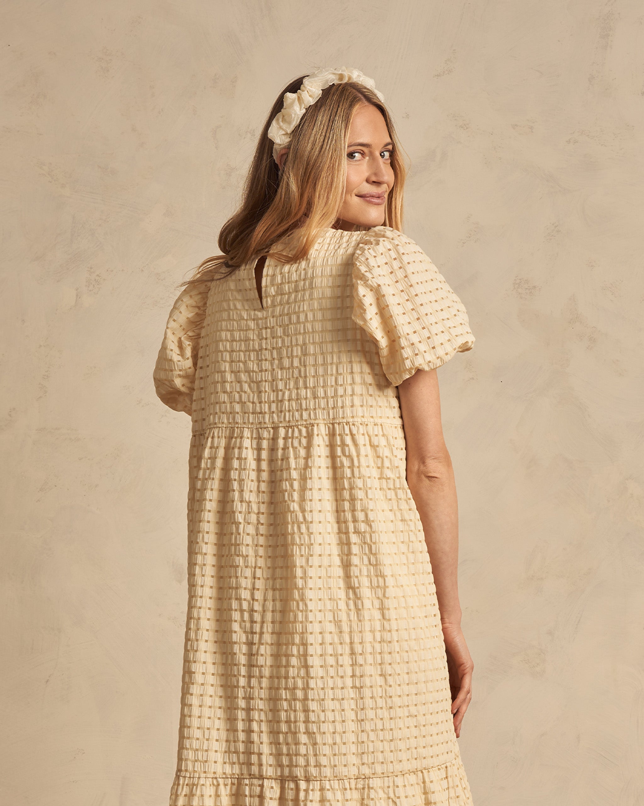 Claire Dress | Lemon Check