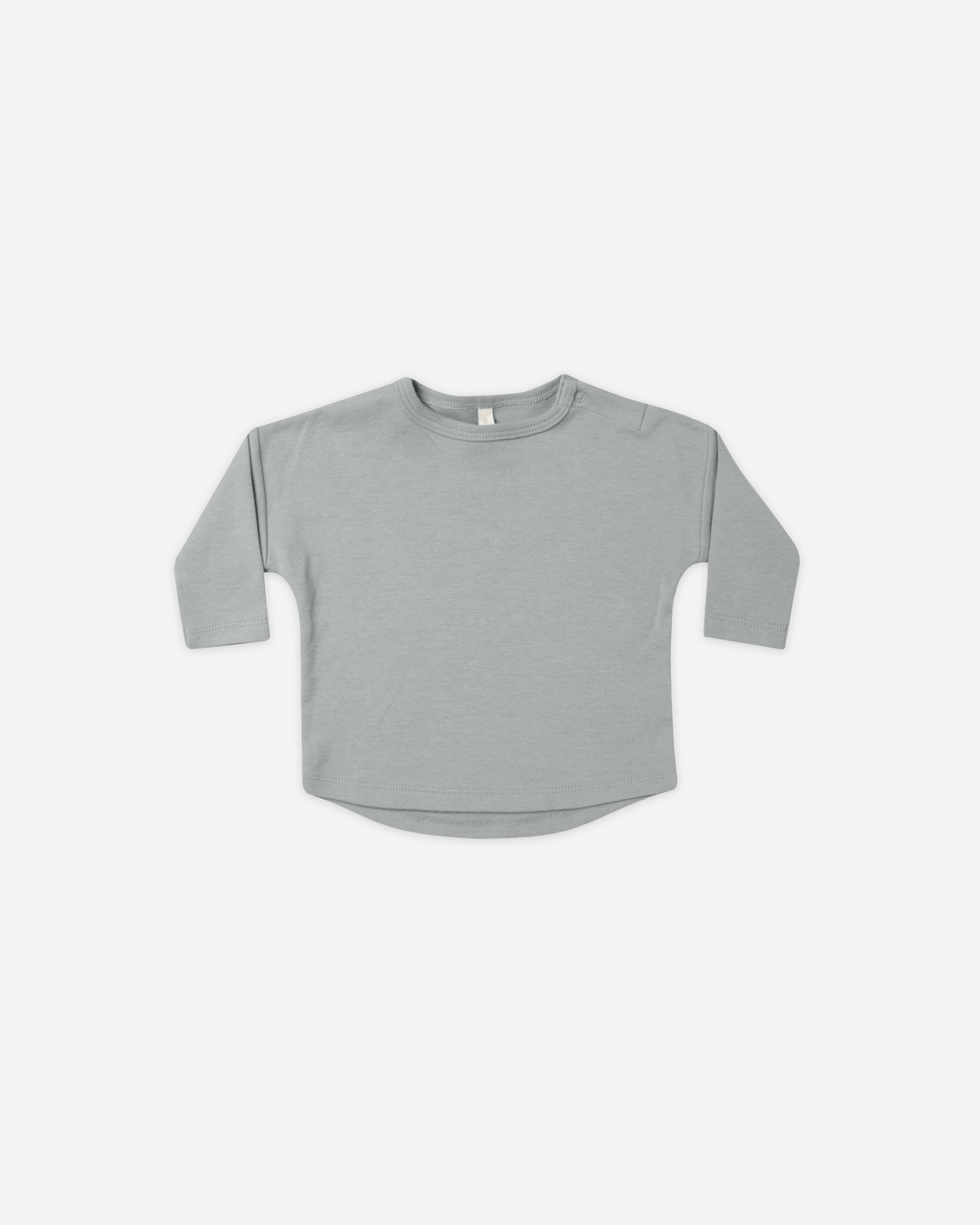 Long Sleeve Tee || Dusty Blue - Rylee + Cru | Kids Clothes | Trendy Baby Clothes | Modern Infant Outfits |