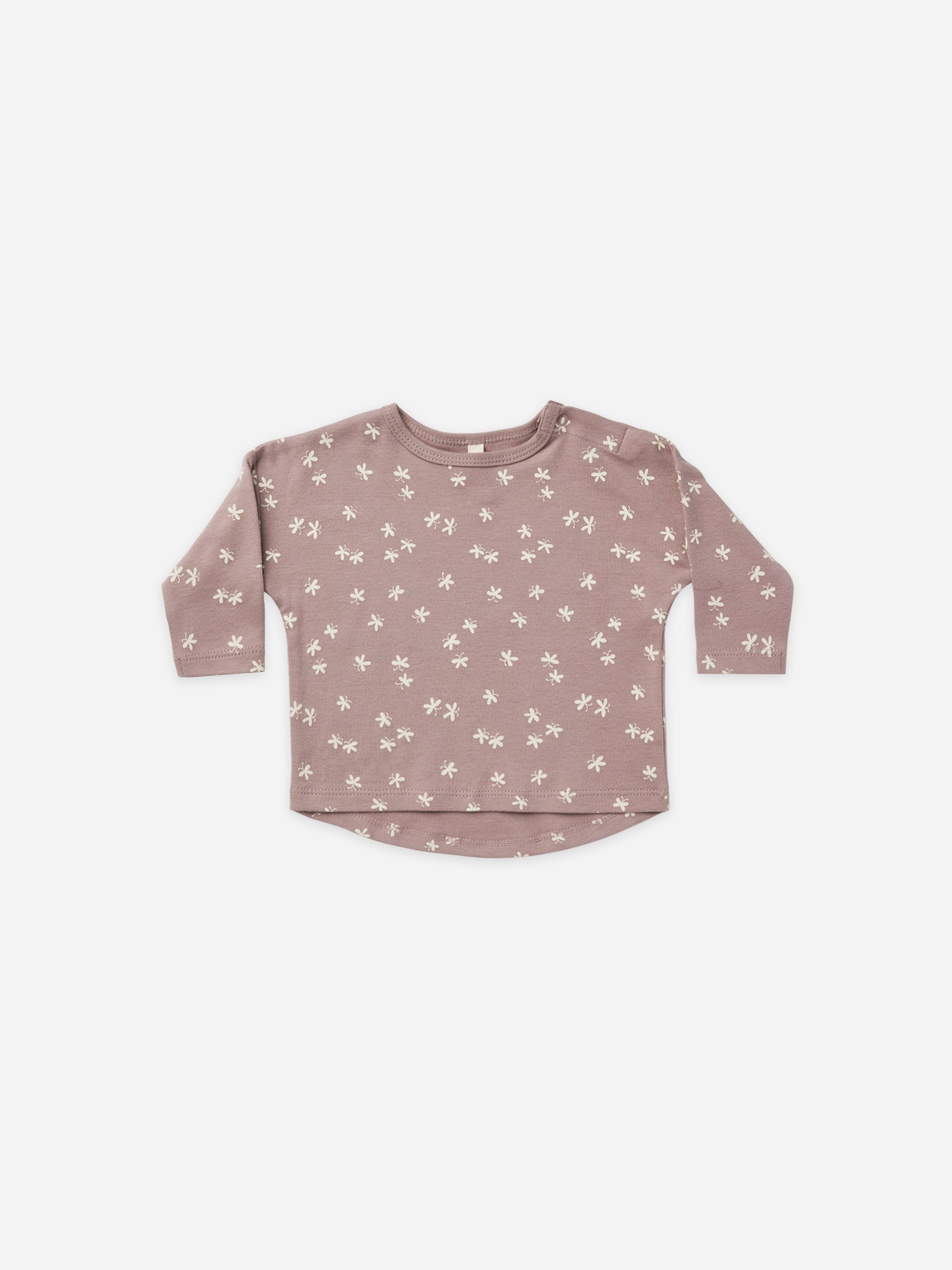 long sleeve tee | butterflies - Quincy Mae | Baby Basics | Baby Clothing | Organic Baby Clothes | Modern Baby Boy Clothes |