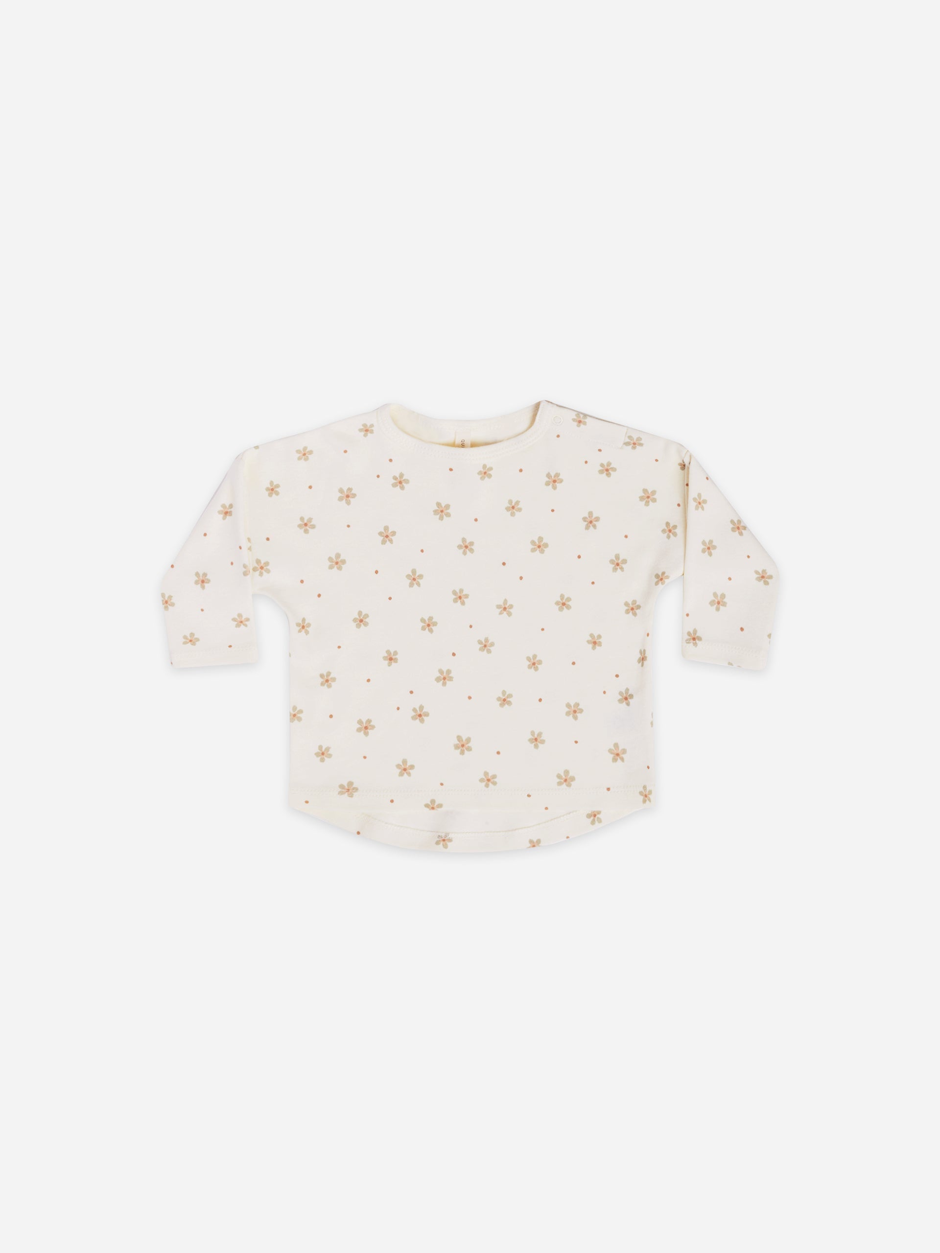 long sleeve tee | dotty floral - Quincy Mae | Baby Basics | Baby Clothing | Organic Baby Clothes | Modern Baby Boy Clothes |