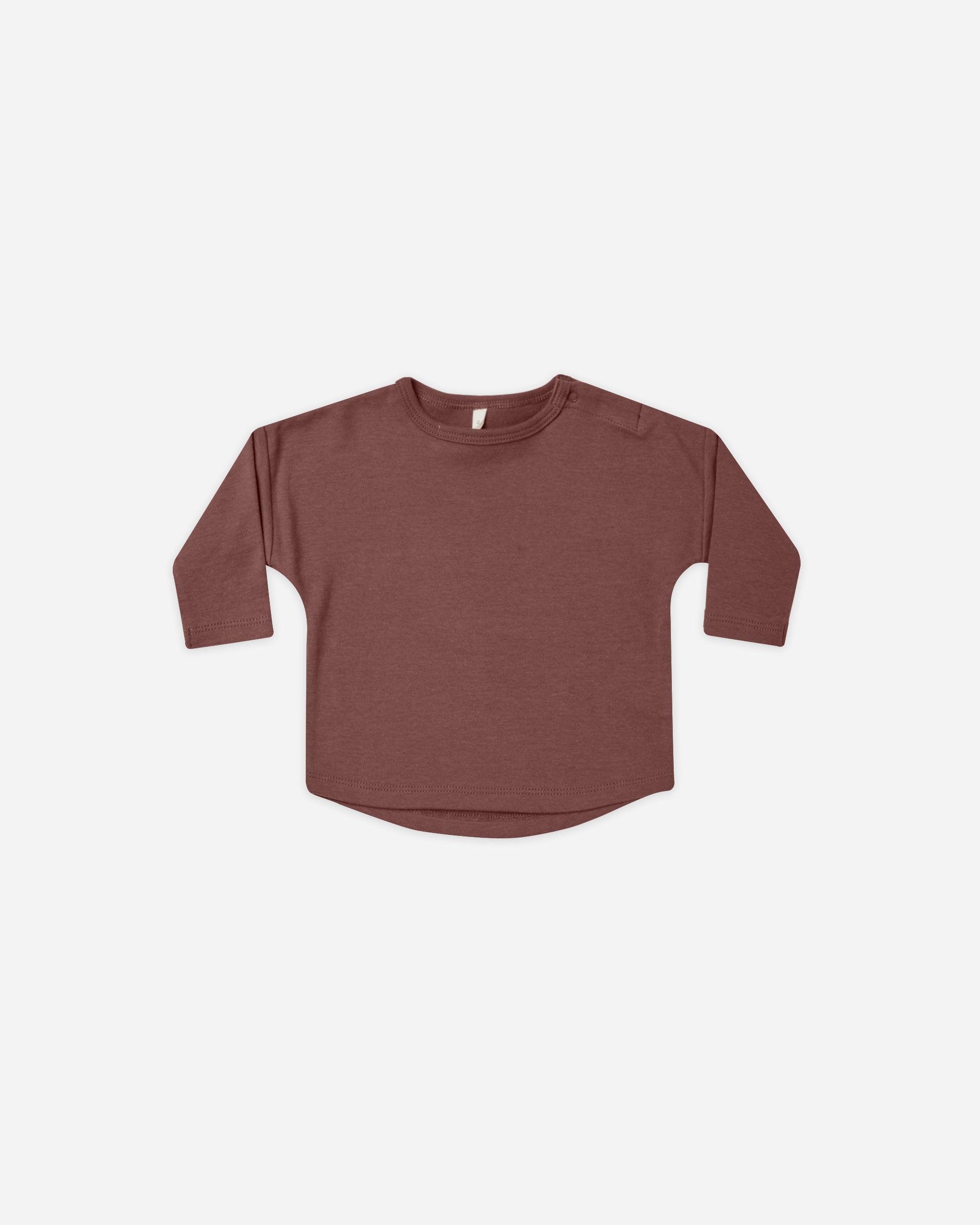 Long Sleeve Tee || Plum - Rylee + Cru | Kids Clothes | Trendy Baby Clothes | Modern Infant Outfits |