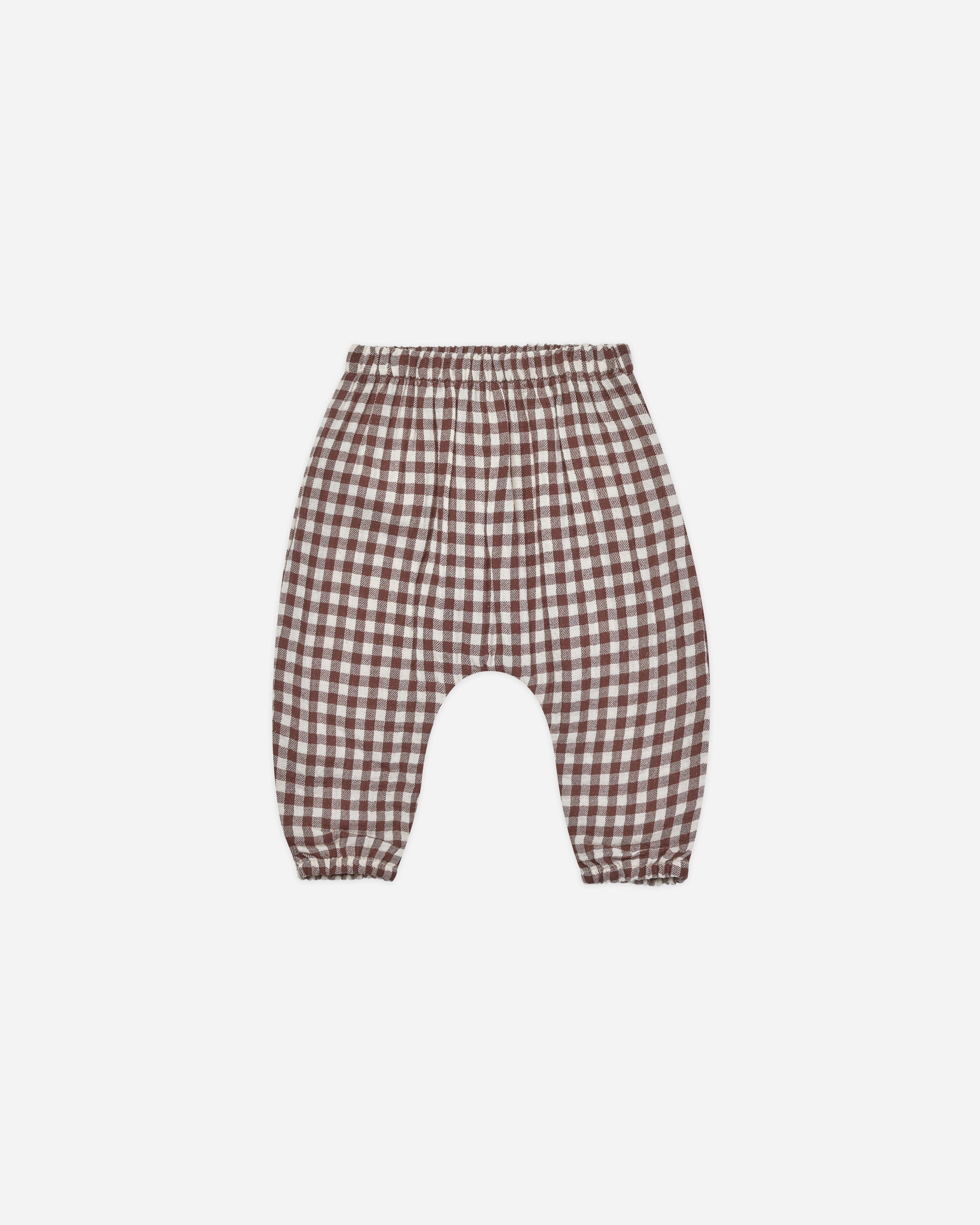 Woven Pant || Plum Gingham - Rylee + Cru | Kids Clothes | Trendy Baby Clothes | Modern Infant Outfits |