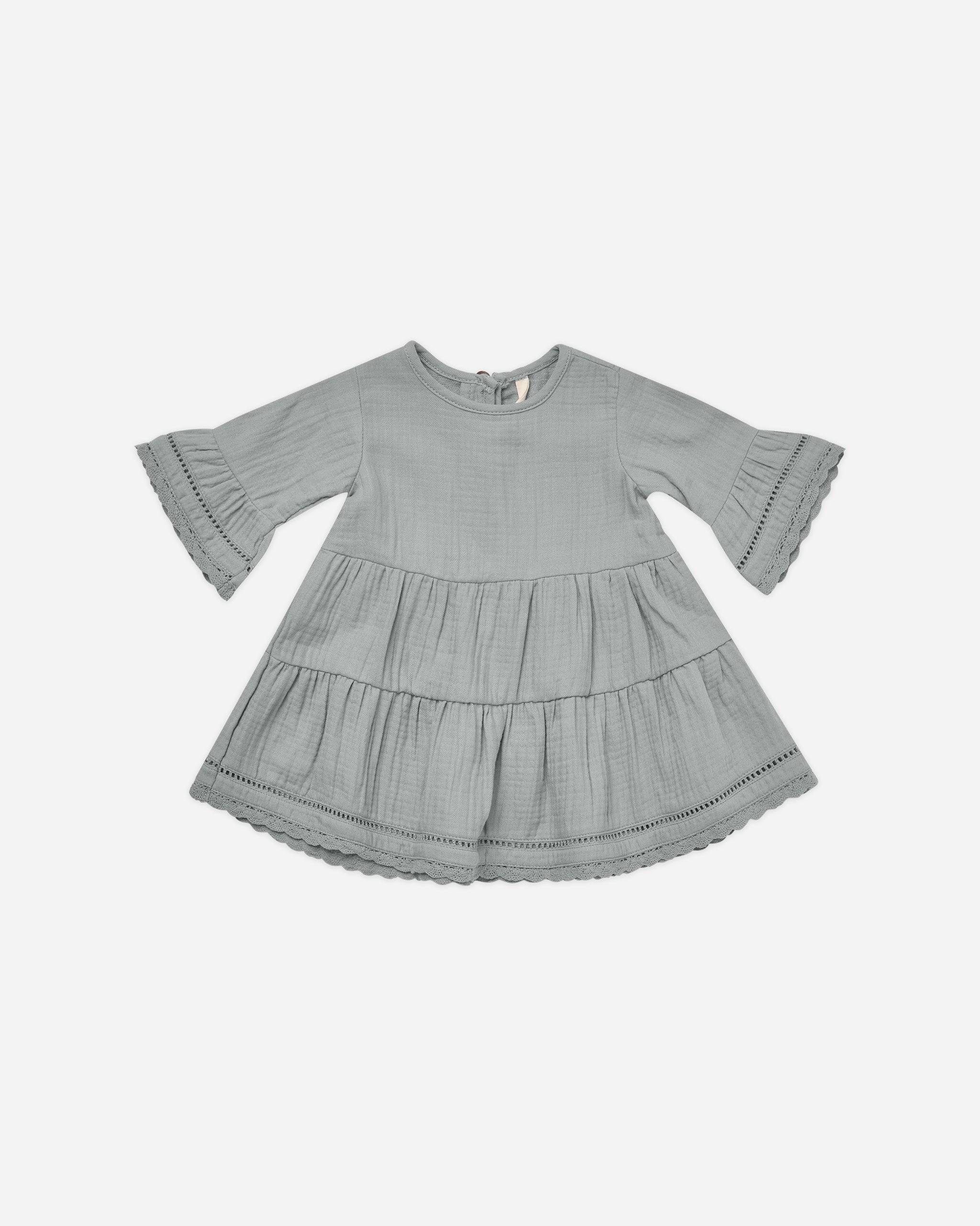 Belle Dress || Dusty Blue - Rylee + Cru | Kids Clothes | Trendy Baby Clothes | Modern Infant Outfits |