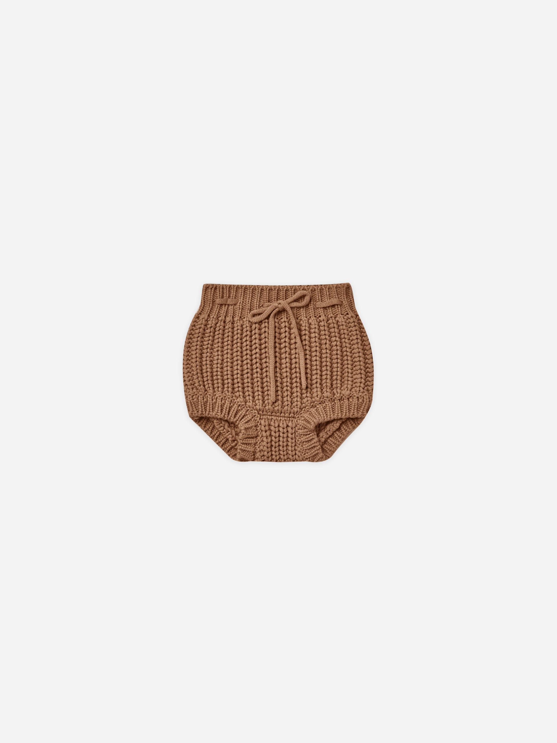Knit Tie Bloomer || Cinnamon - Rylee + Cru | Kids Clothes | Trendy Baby Clothes | Modern Infant Outfits |