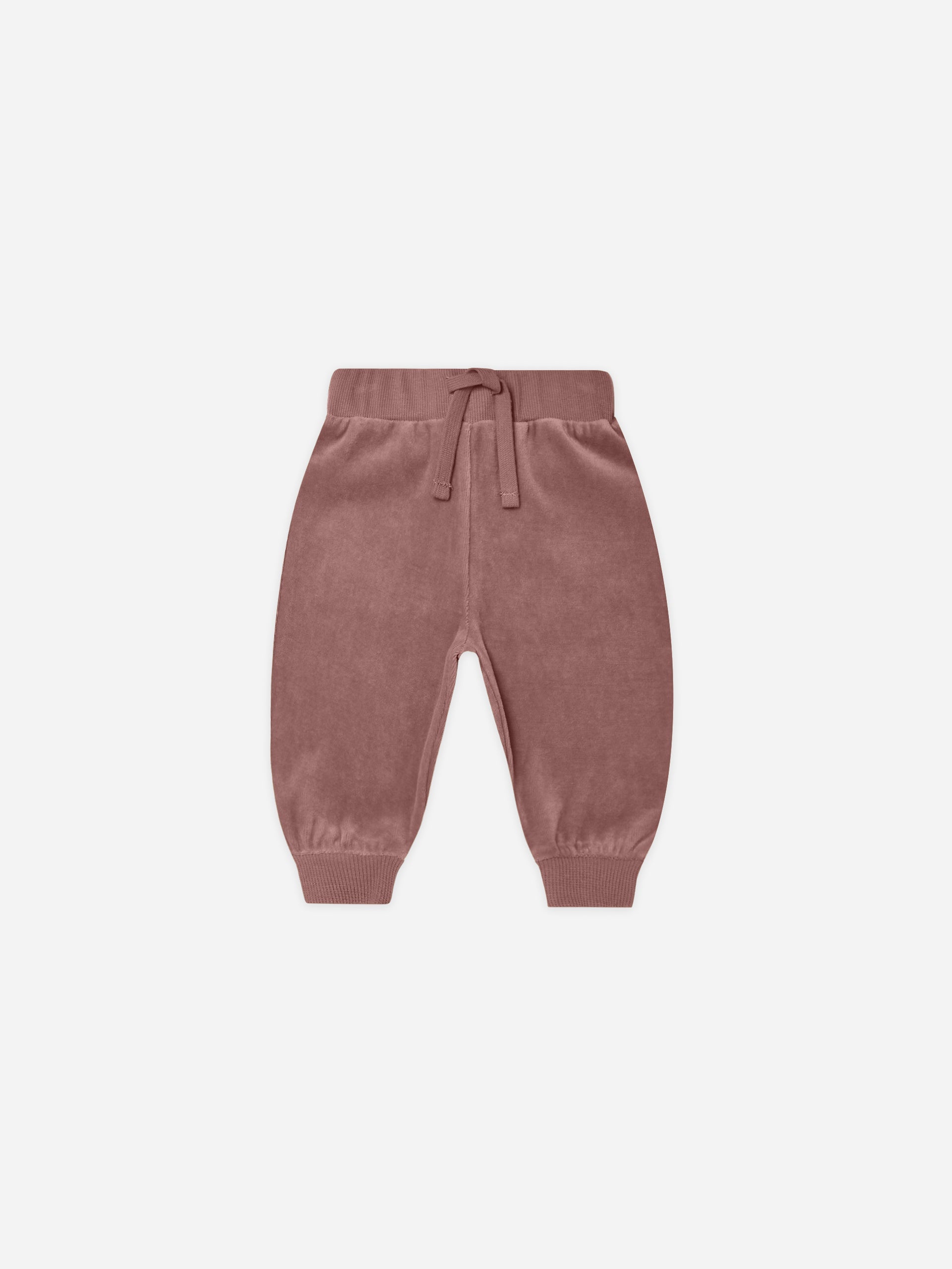 Velour Relaxed Sweatpant || Fig - Rylee + Cru | Kids Clothes | Trendy Baby Clothes | Modern Infant Outfits |
