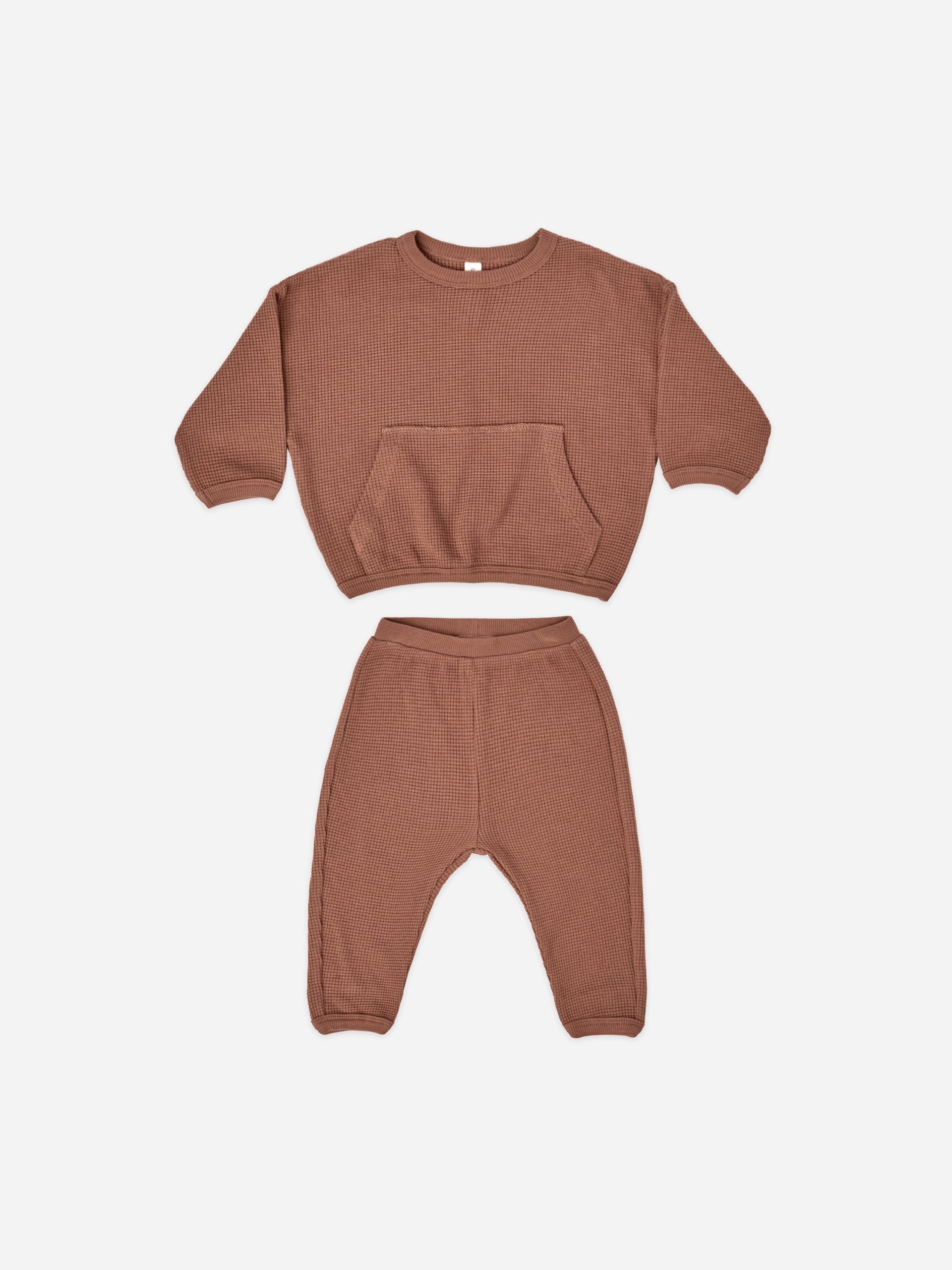 waffle sweat set | sienna - Quincy Mae | Baby Basics | Baby Clothing | Organic Baby Clothes | Modern Baby Boy Clothes |