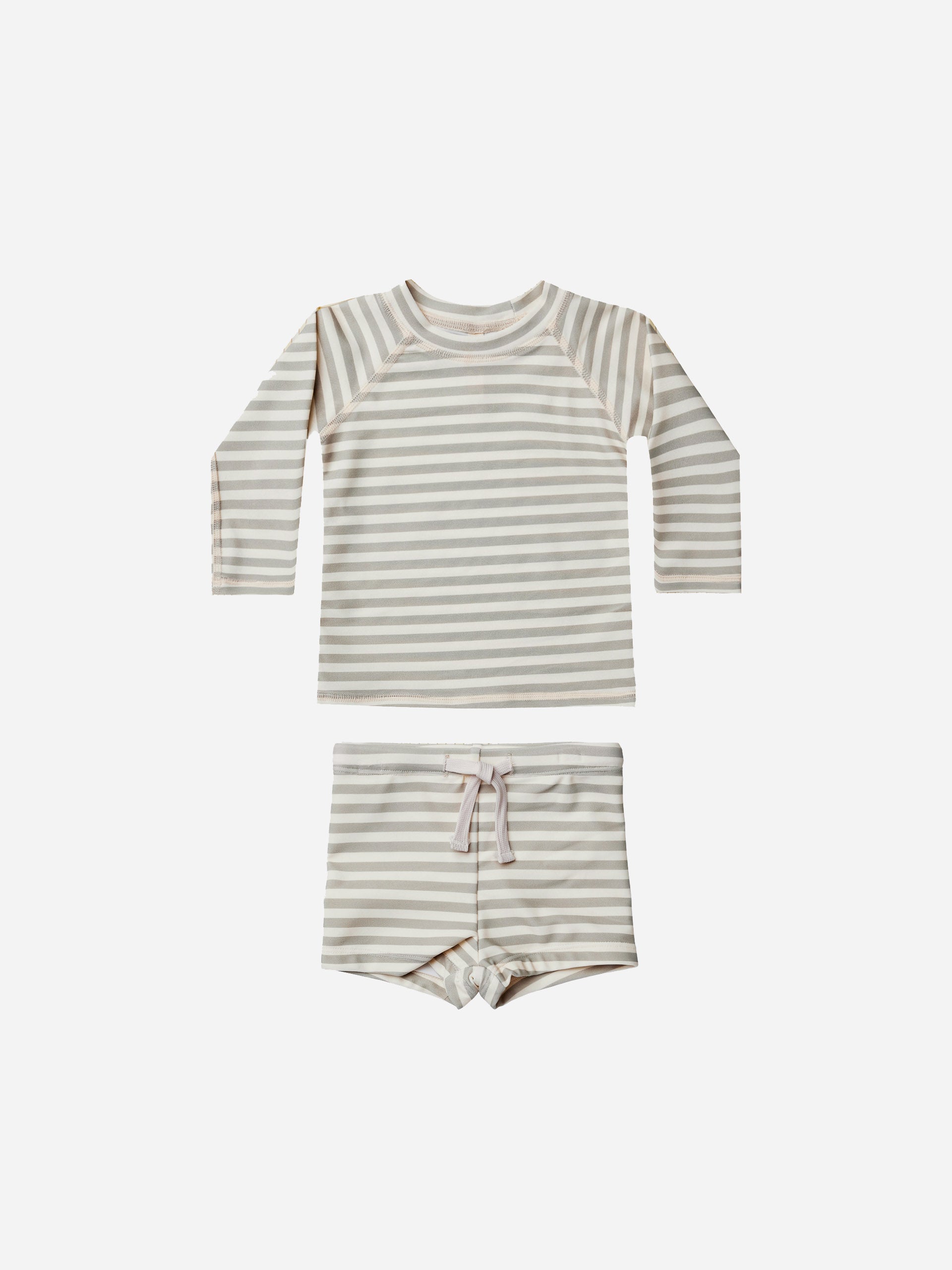 boys rashguard + short set | pistachio stripe - Quincy Mae | Baby Basics | Baby Clothing | Organic Baby Clothes | Modern Baby Boy Clothes |