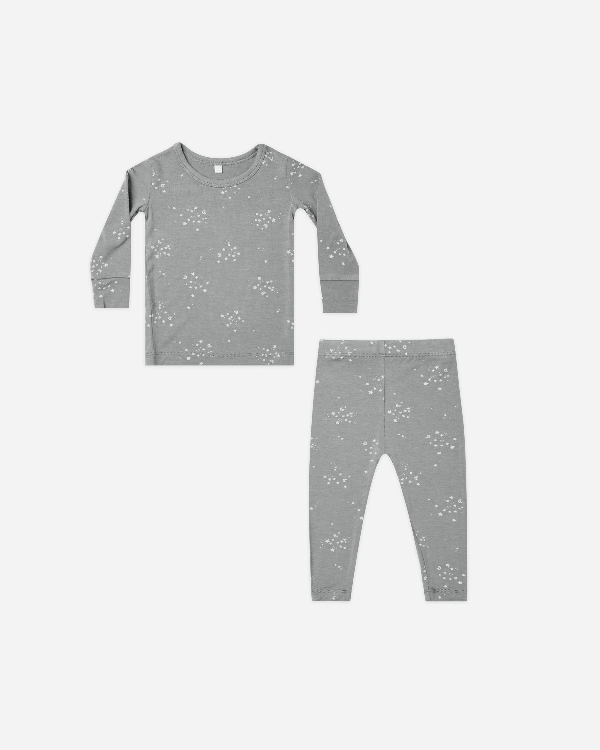 Bamboo Pajama Set || Twinkle - Rylee + Cru | Kids Clothes | Trendy Baby Clothes | Modern Infant Outfits |
