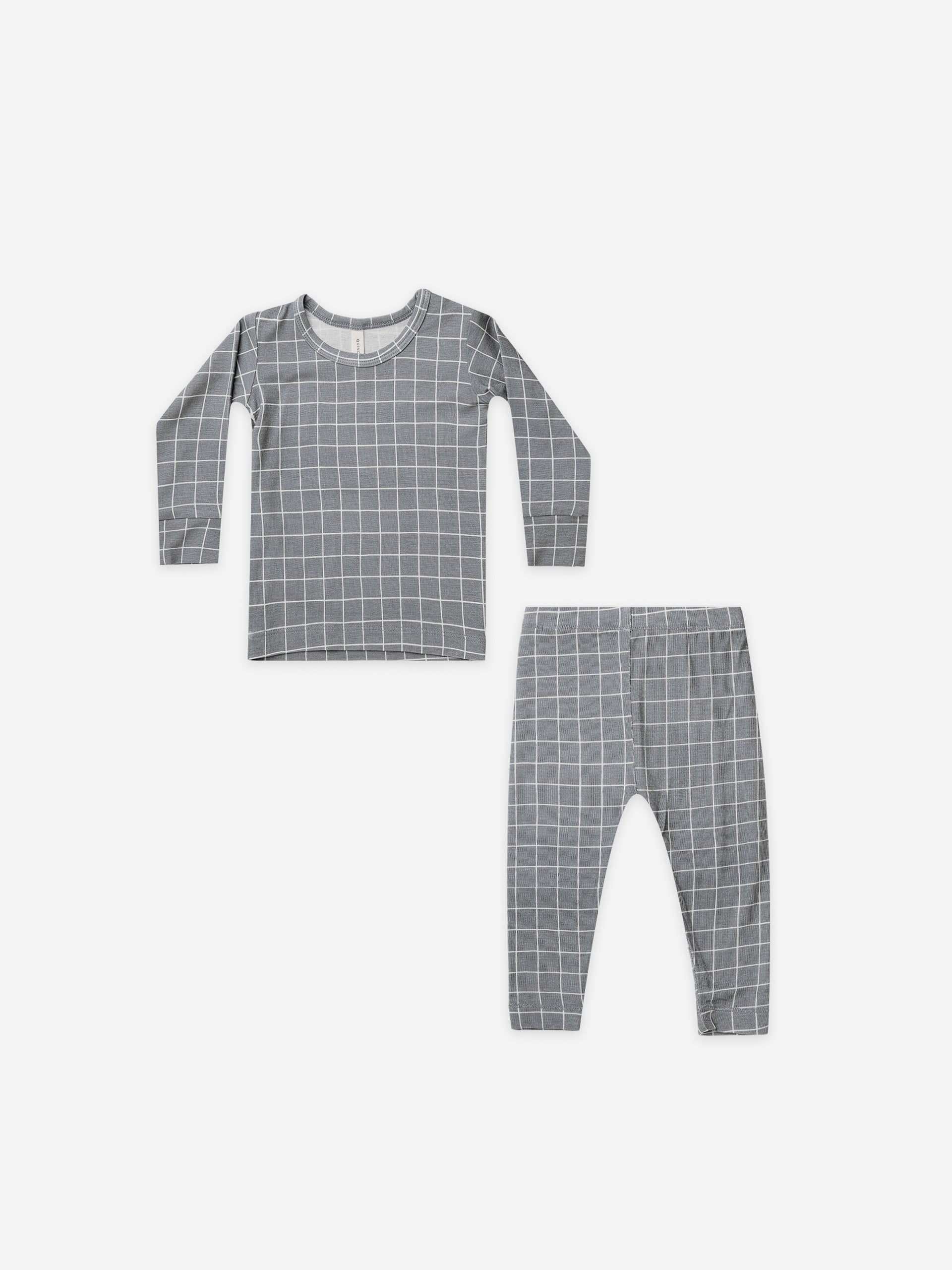 bamboo pajama set | grid - Quincy Mae | Baby Basics | Baby Clothing | Organic Baby Clothes | Modern Baby Boy Clothes |