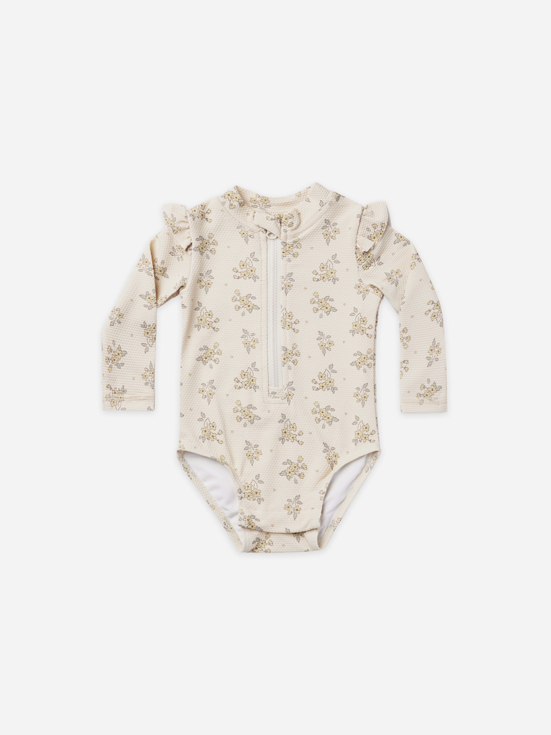 byron rashguard one-piece | daisy fields - Quincy Mae | Baby Basics | Baby Clothing | Organic Baby Clothes | Modern Baby Boy Clothes |