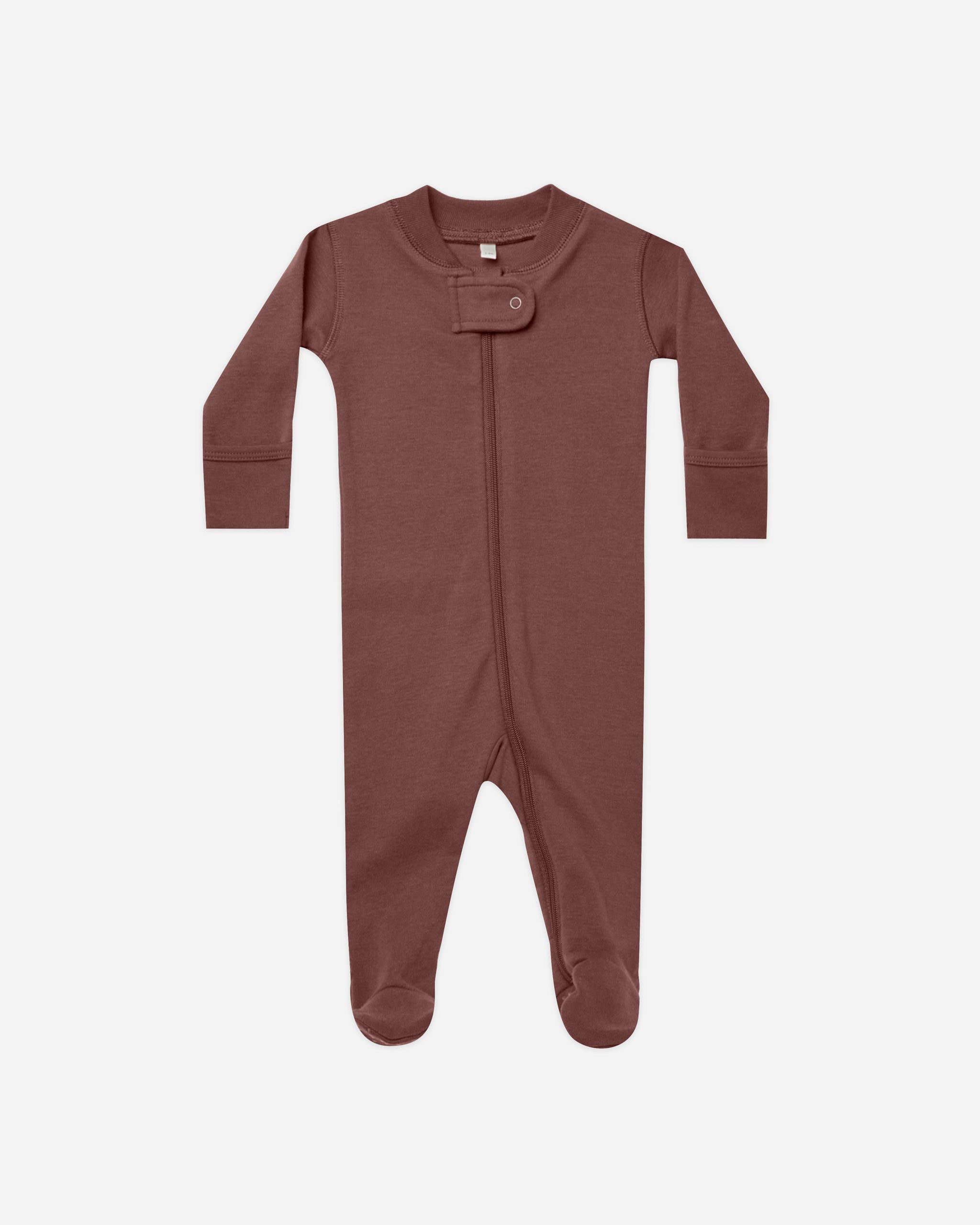 Zip Long Sleeve Sleeper Footie || Plum - Rylee + Cru | Kids Clothes | Trendy Baby Clothes | Modern Infant Outfits |