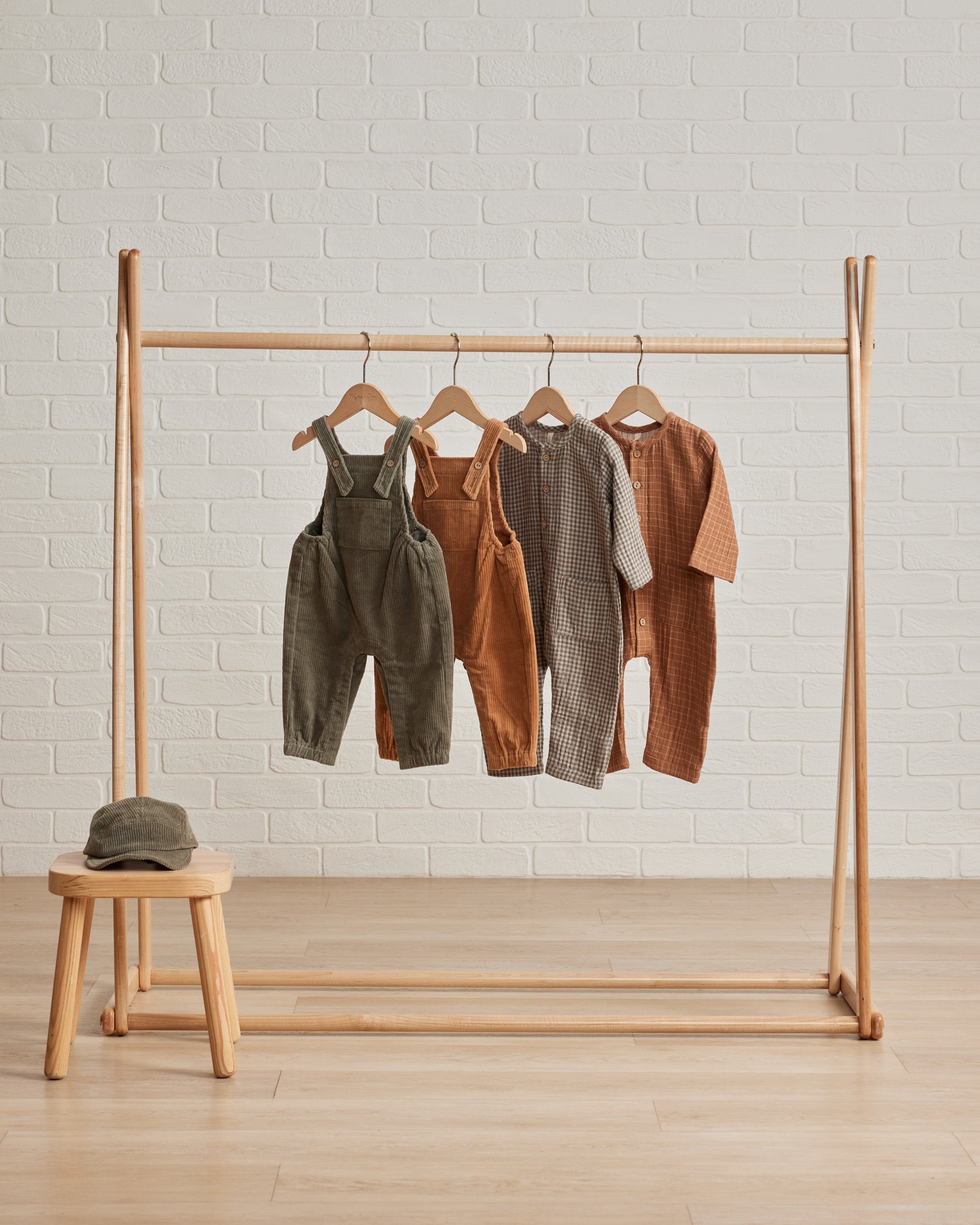 Pocketed Woven Jumpsuit || Cinnamon Grid - Rylee + Cru | Kids Clothes | Trendy Baby Clothes | Modern Infant Outfits |