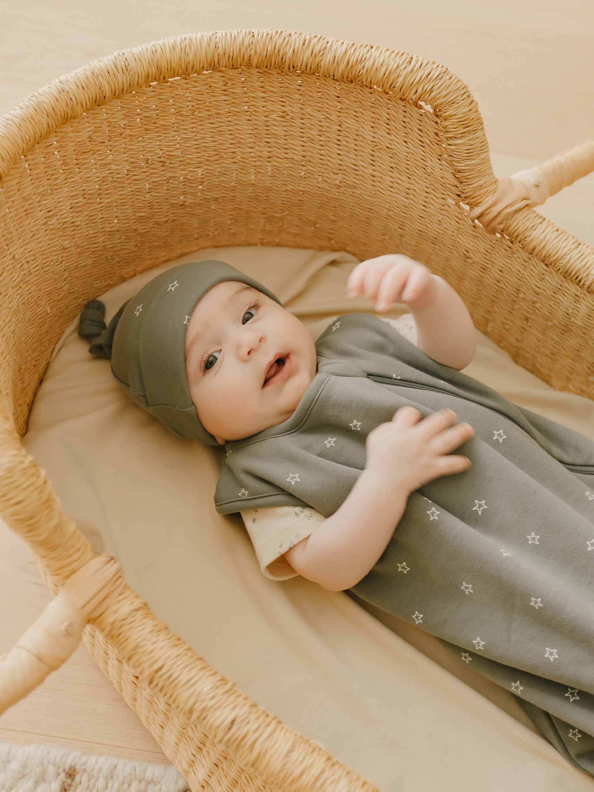 knotted baby hat | sea green - Quincy Mae | Baby Basics | Baby Clothing | Organic Baby Clothes | Modern Baby Boy Clothes |