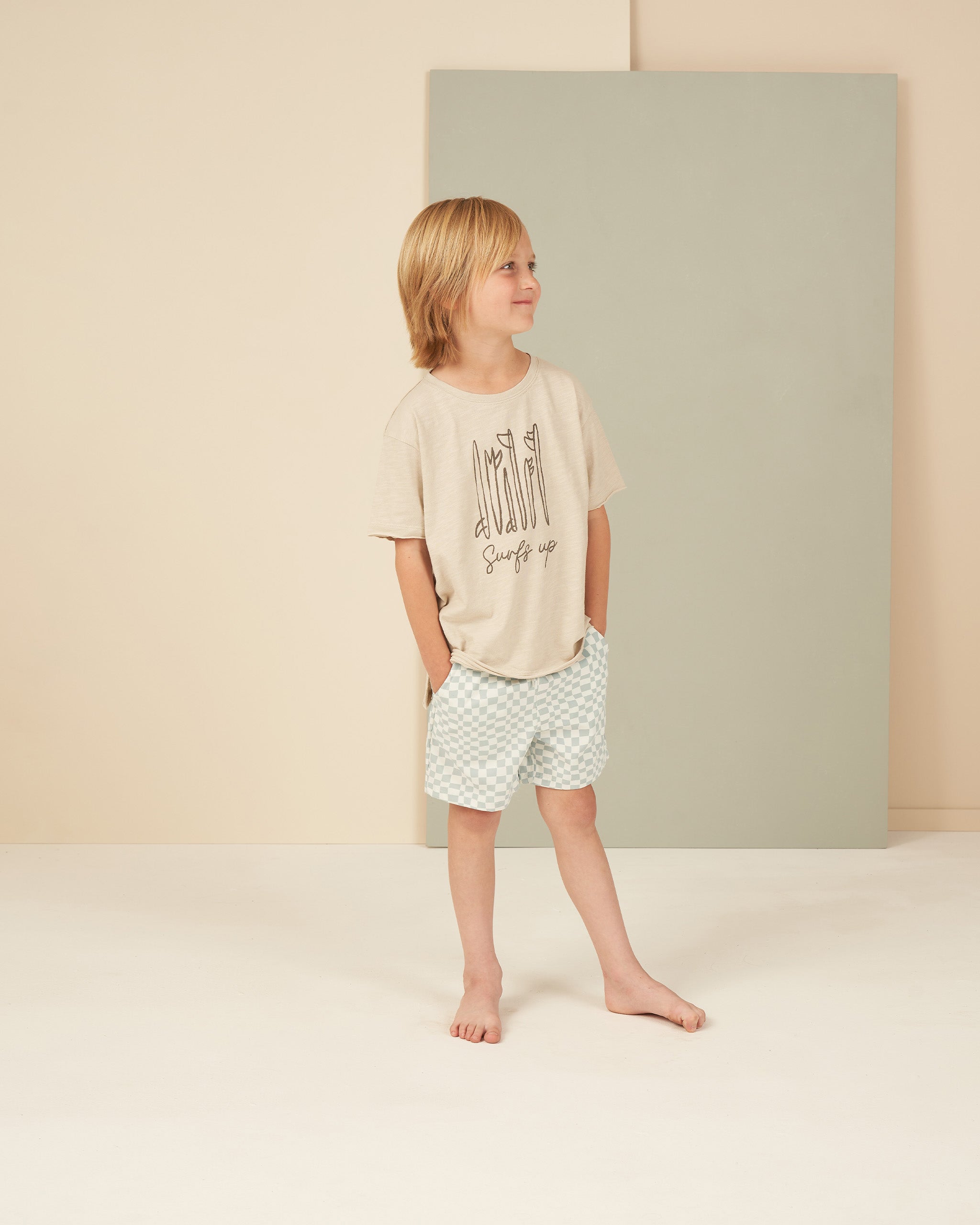 Raw Edge Tee || Surf's Up - Rylee + Cru | Kids Clothes | Trendy Baby Clothes | Modern Infant Outfits |