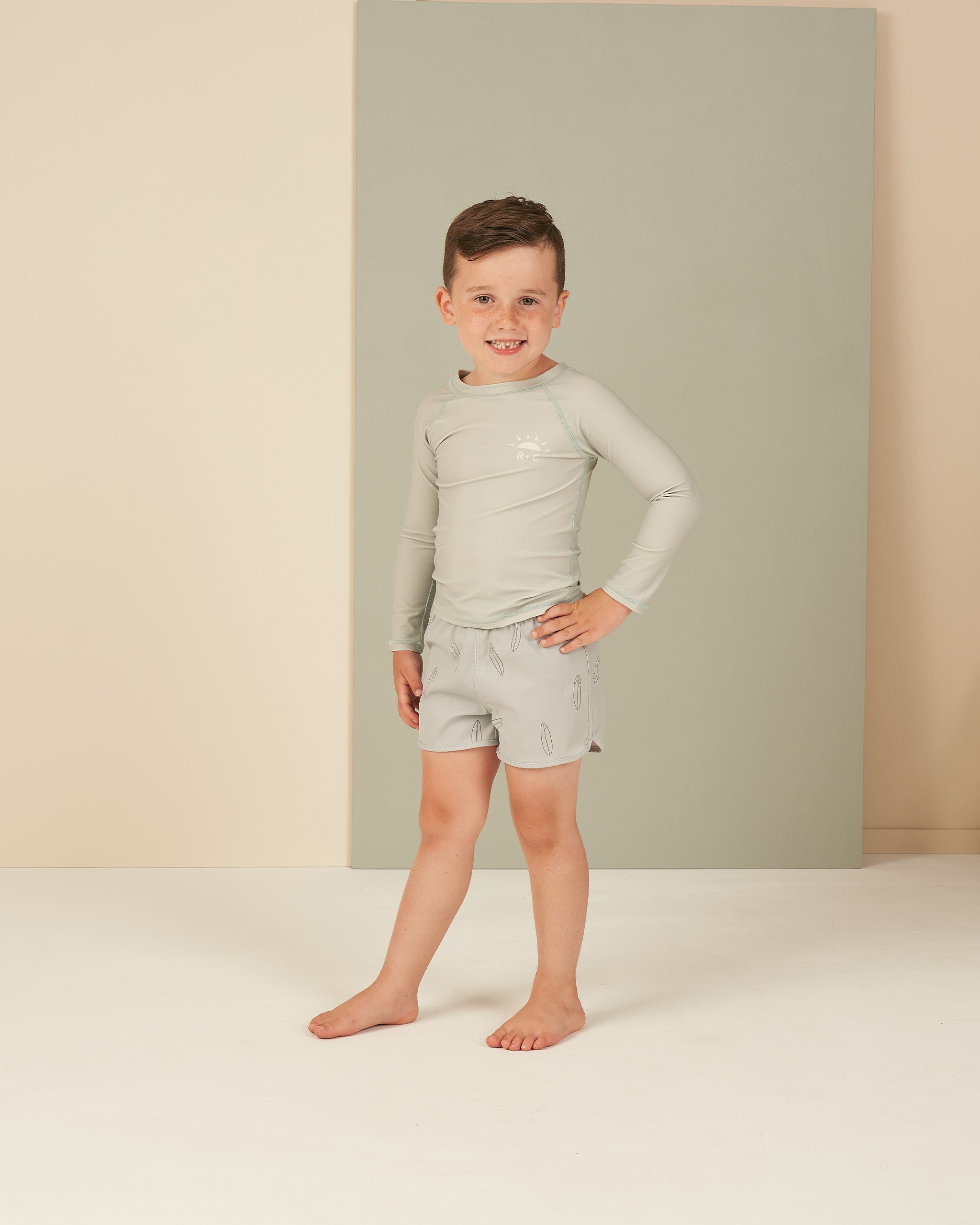Rash Guard || Seafoam - Rylee + Cru | Kids Clothes | Trendy Baby Clothes | Modern Infant Outfits |