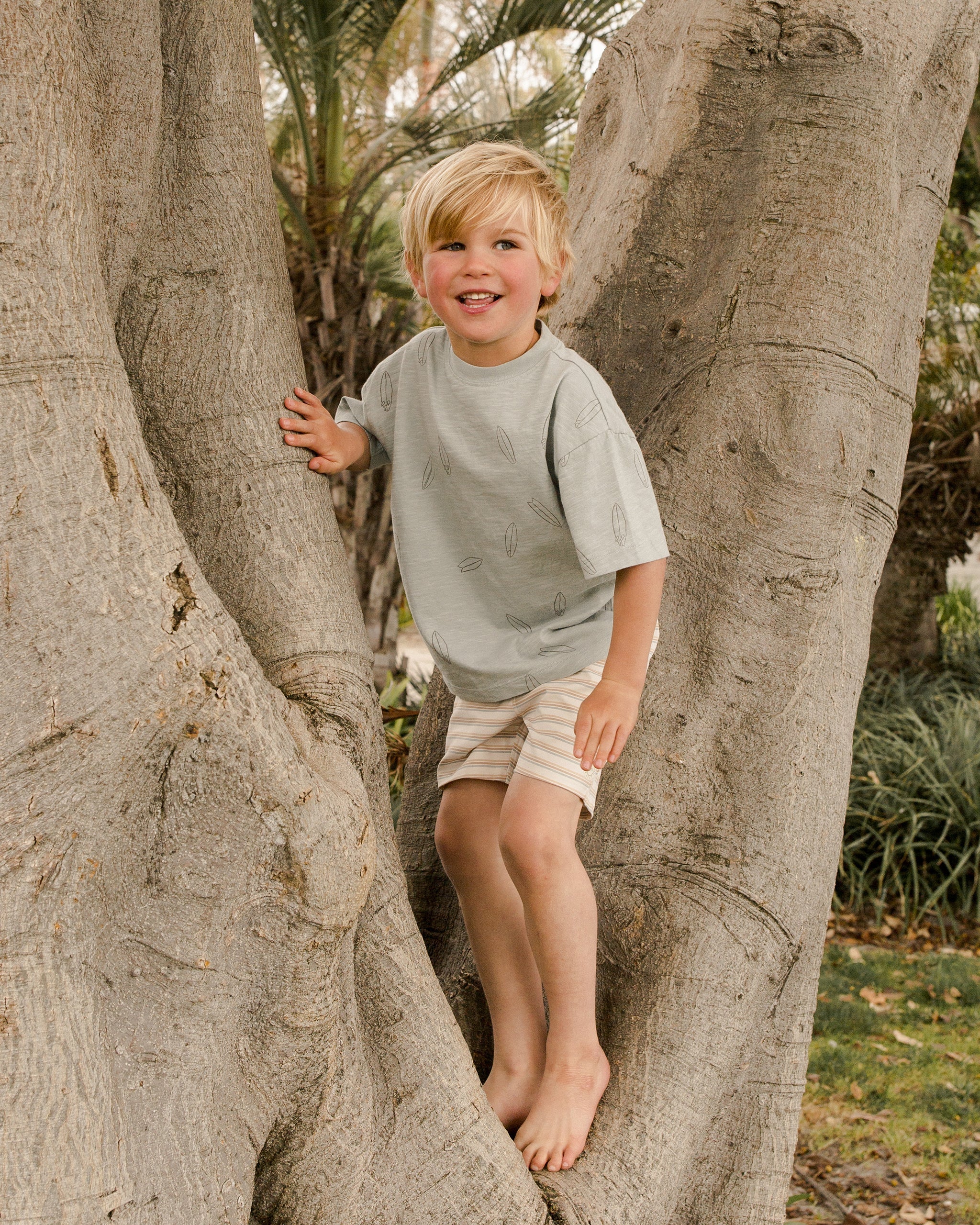 Relaxed Tee || Surfboard - Rylee + Cru | Kids Clothes | Trendy Baby Clothes | Modern Infant Outfits |