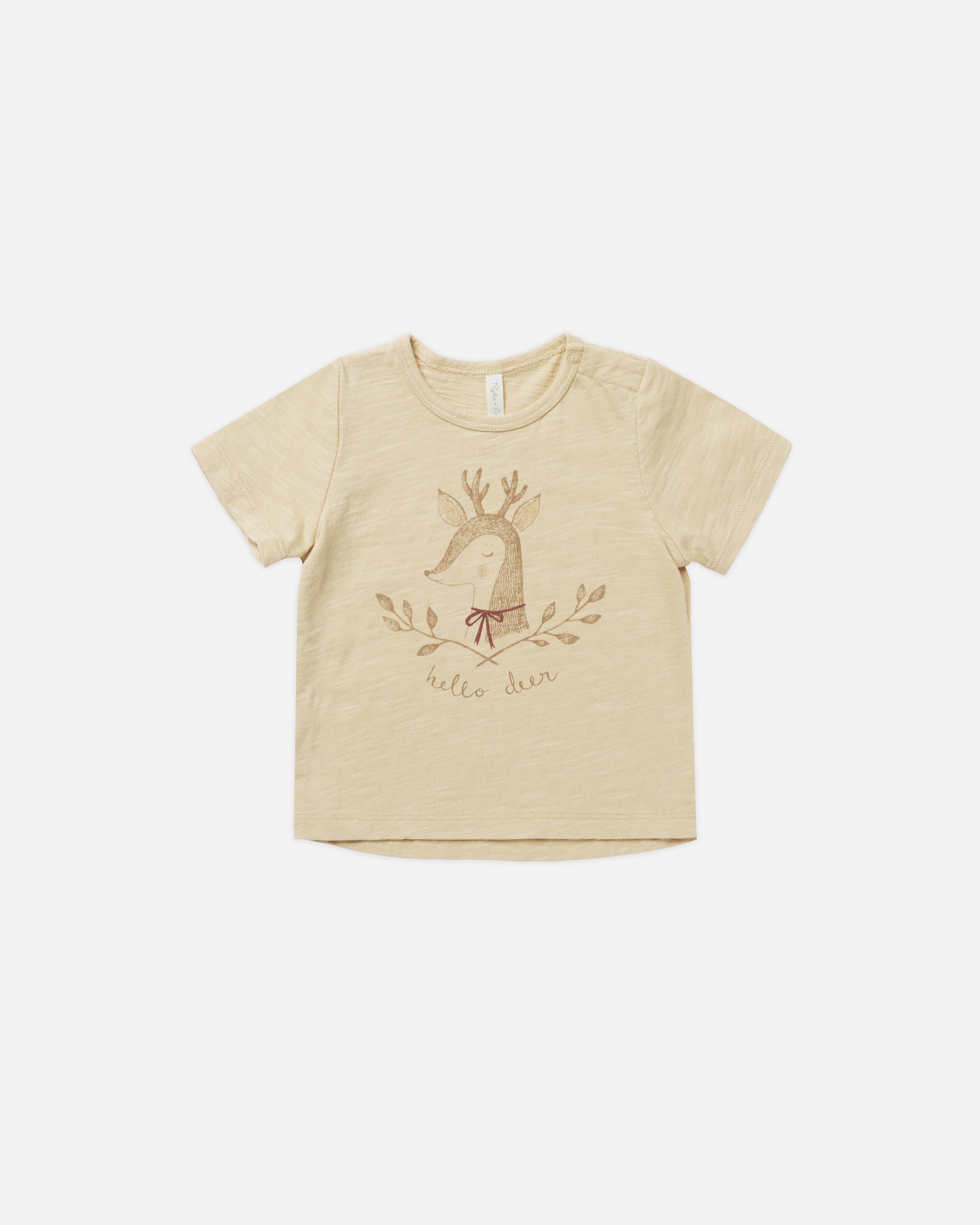 Basic Tee || Hello Deer - Rylee + Cru | Kids Clothes | Trendy Baby Clothes | Modern Infant Outfits |