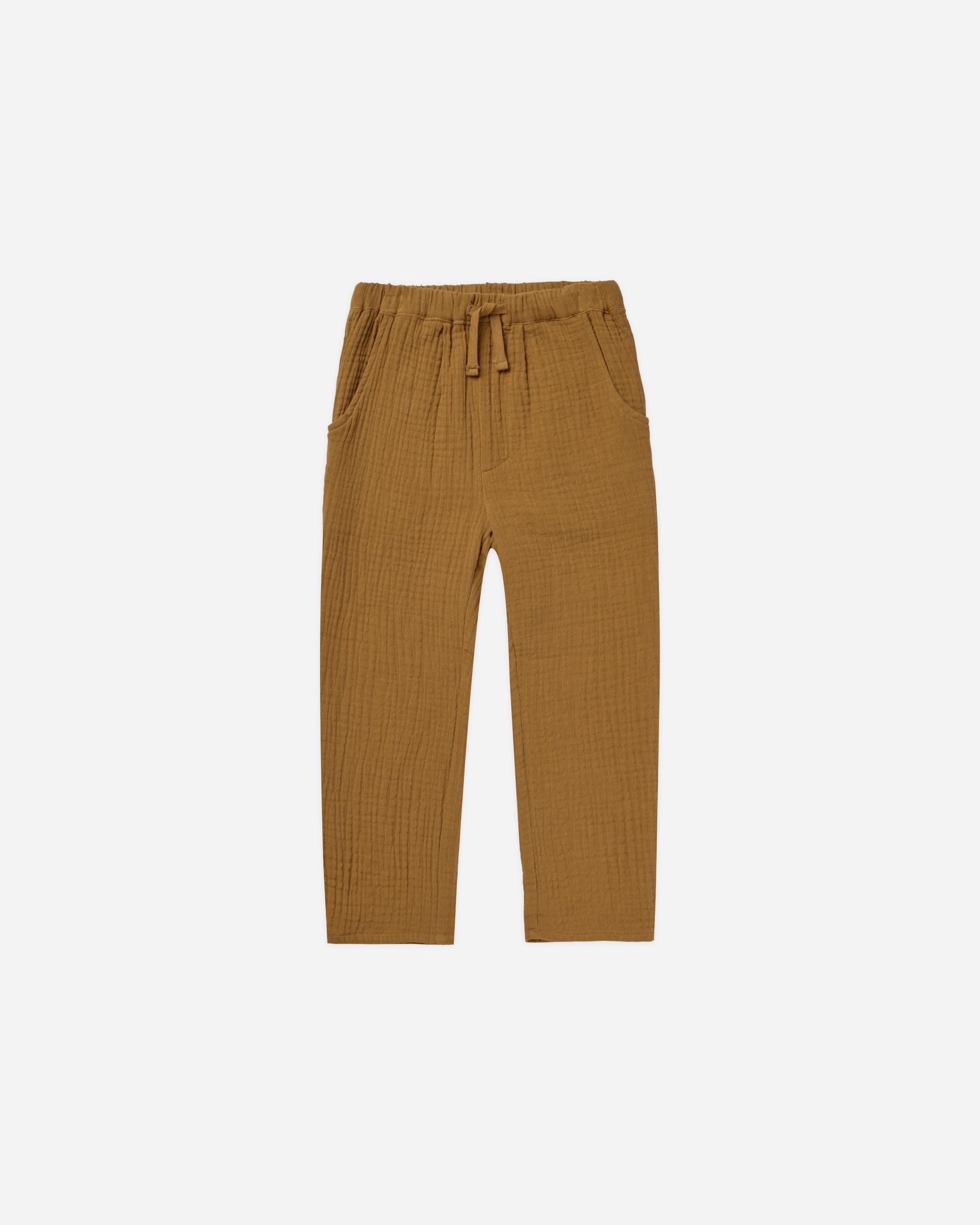 Ethan Trouser || Brass - Rylee + Cru | Kids Clothes | Trendy Baby Clothes | Modern Infant Outfits |