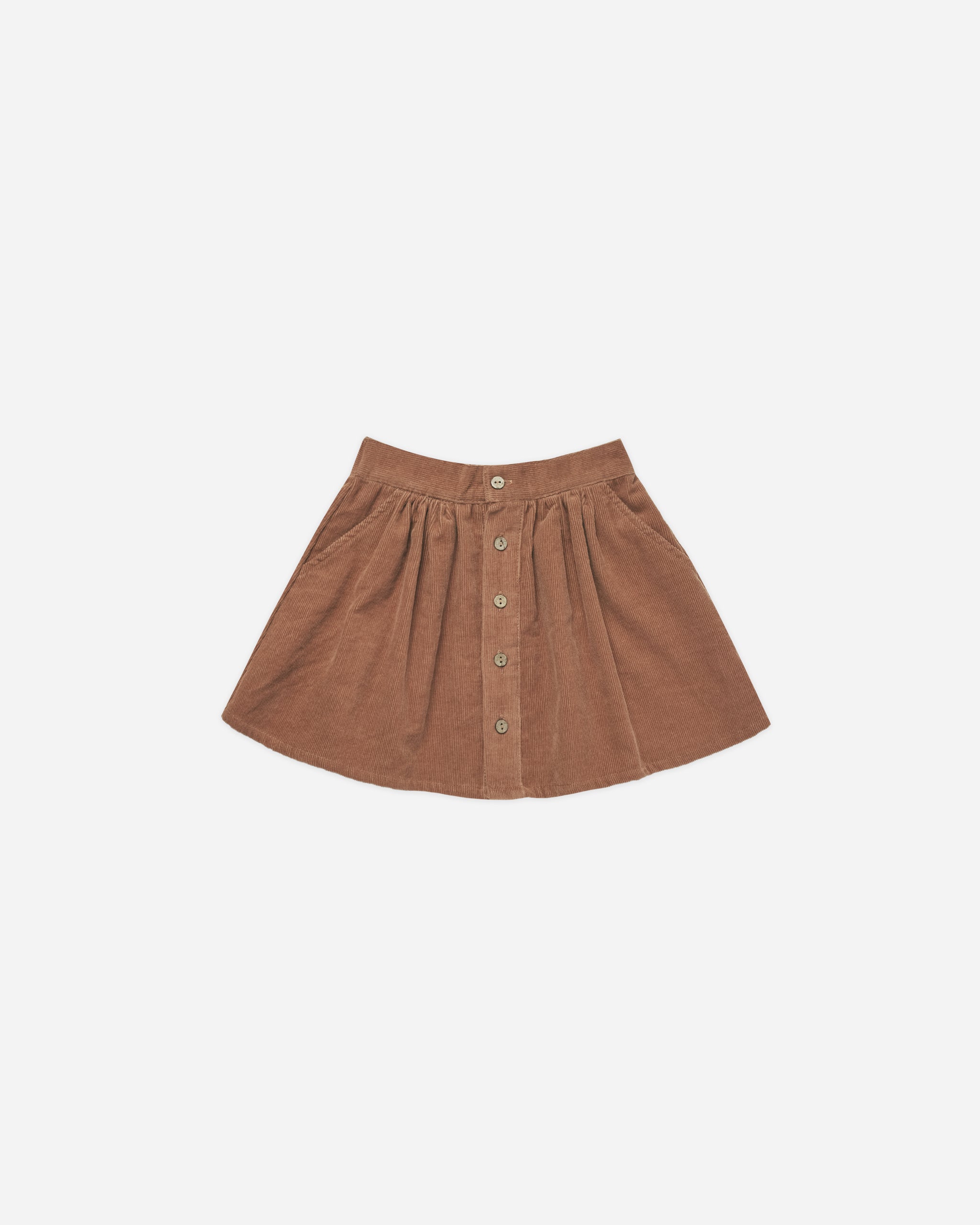 Button Front Mini Skirt || Spice