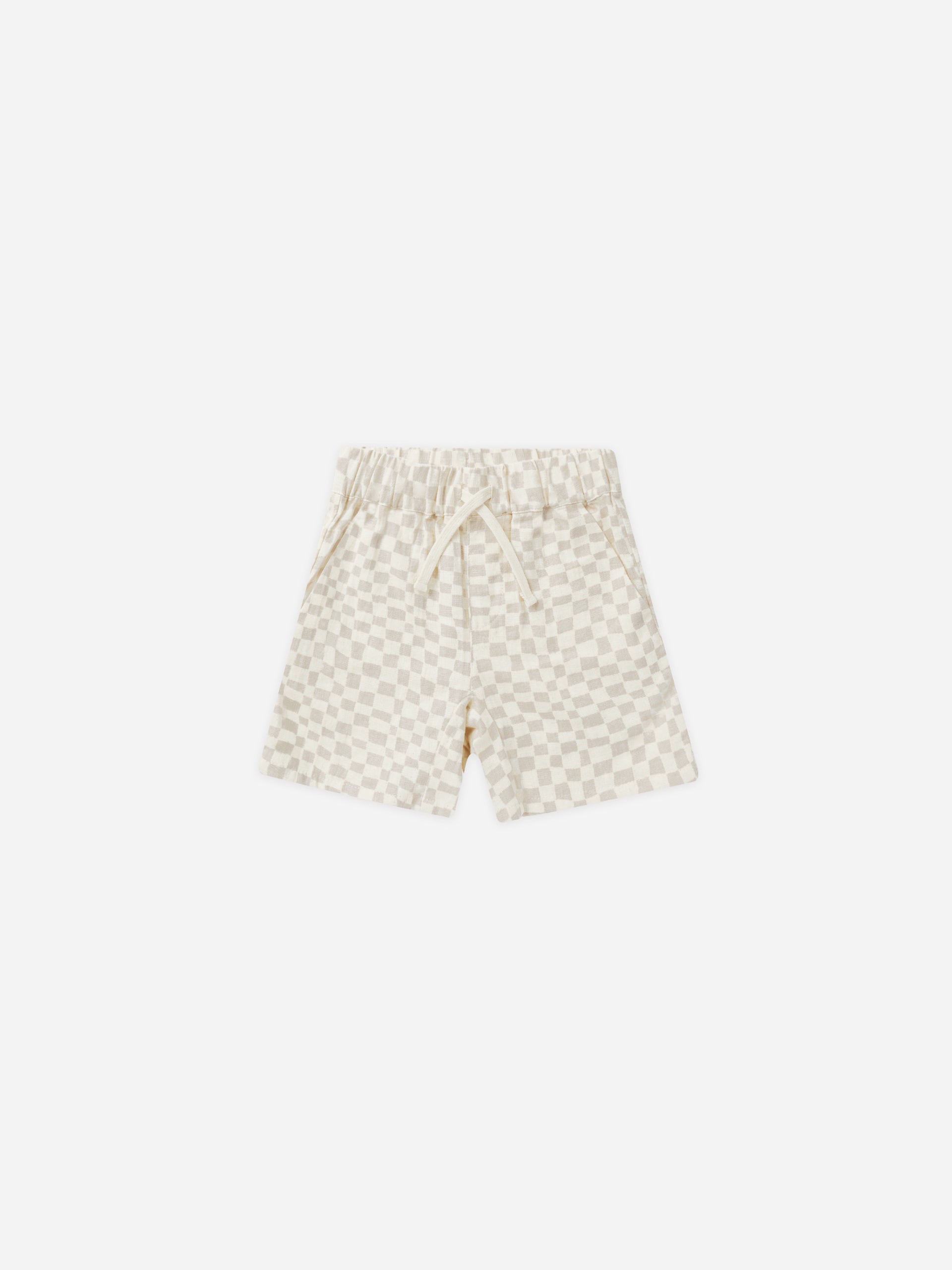 Bermuda Short || Dove Check - Rylee + Cru | Kids Clothes | Trendy Baby Clothes | Modern Infant Outfits |