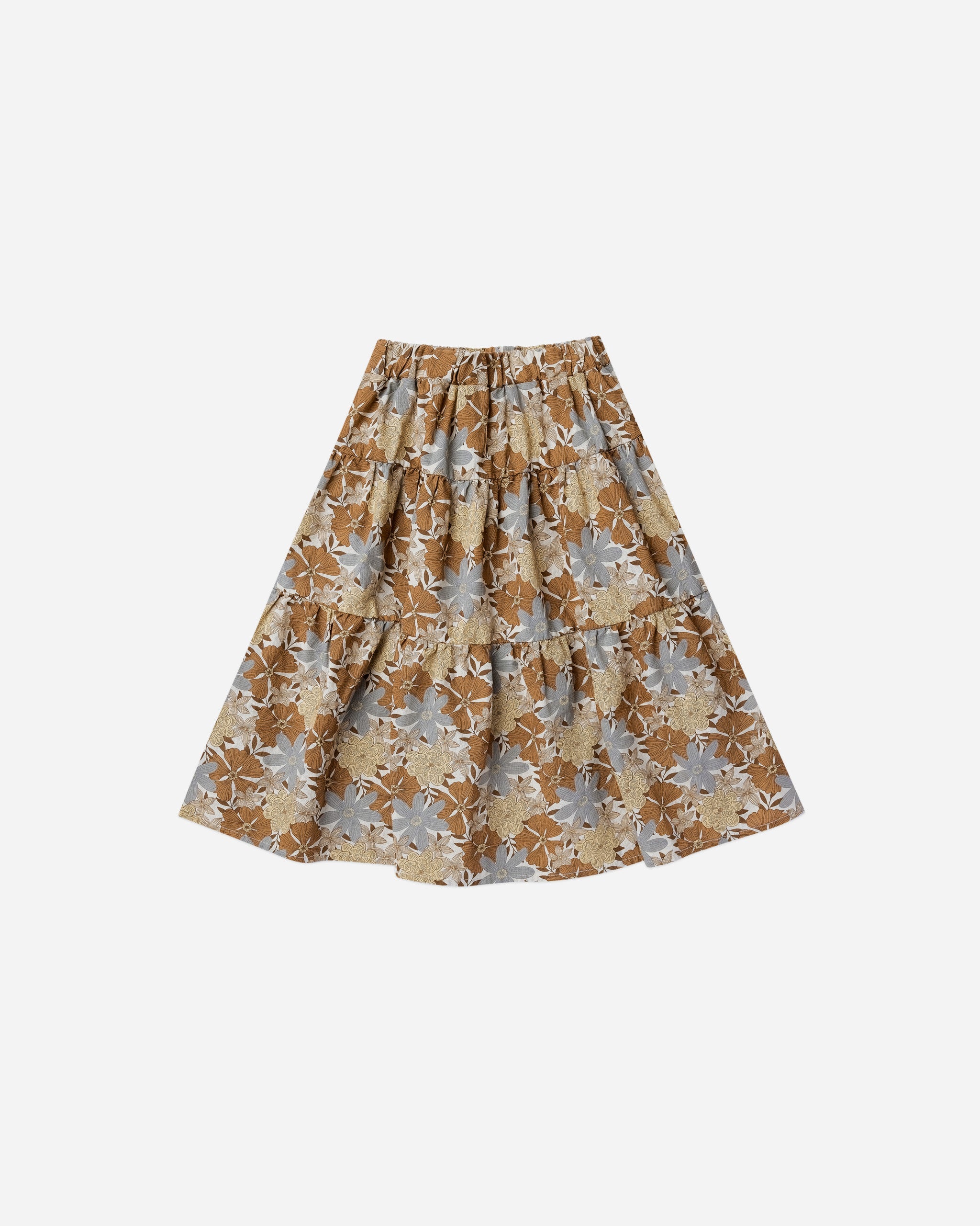 tiered midi skirt || safari floral - Rylee + Cru | Kids Clothes | Trendy Baby Clothes | Modern Infant Outfits |