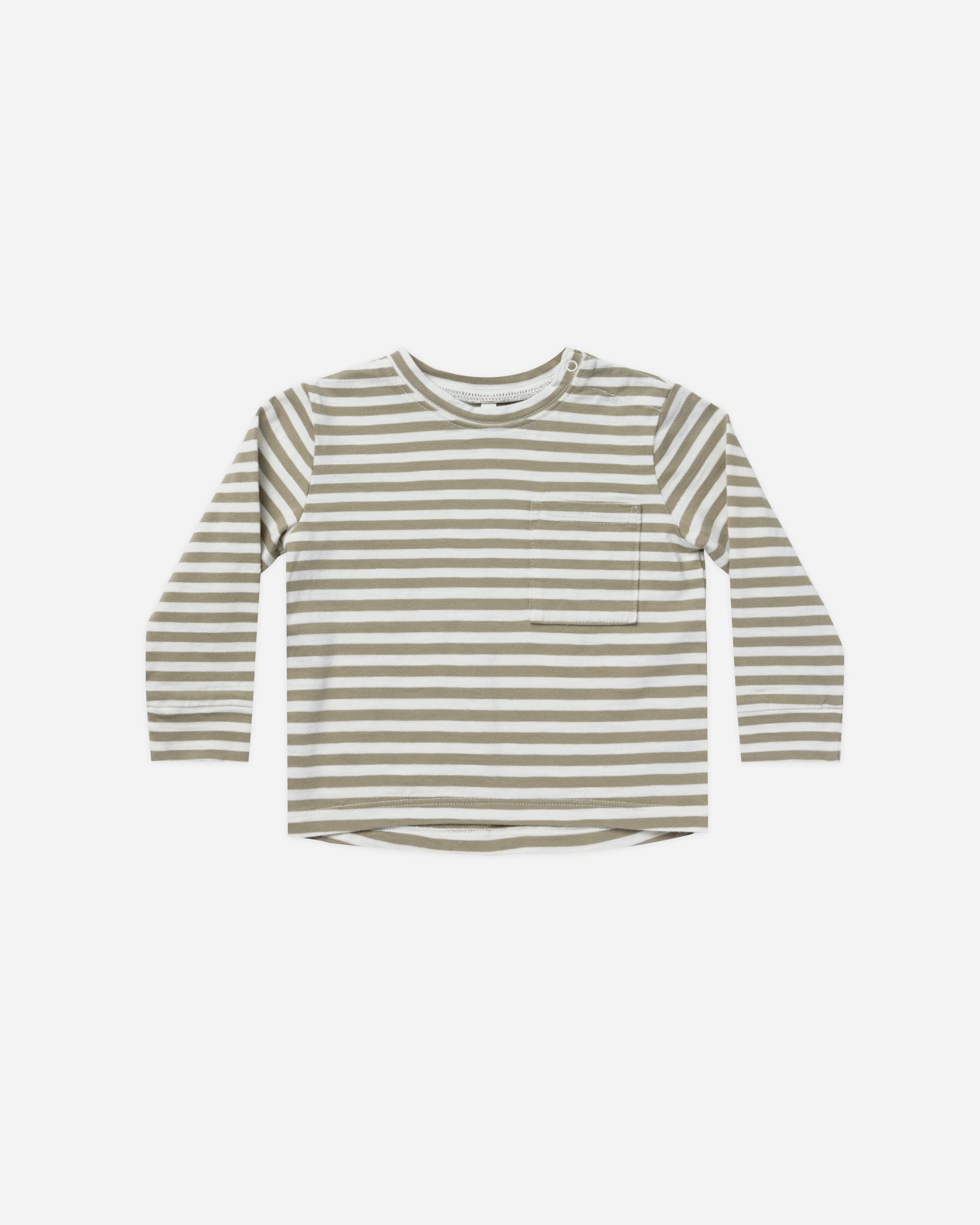 Long Sleeve Skater Tee || Fern Stripe - Rylee + Cru | Kids Clothes | Trendy Baby Clothes | Modern Infant Outfits |