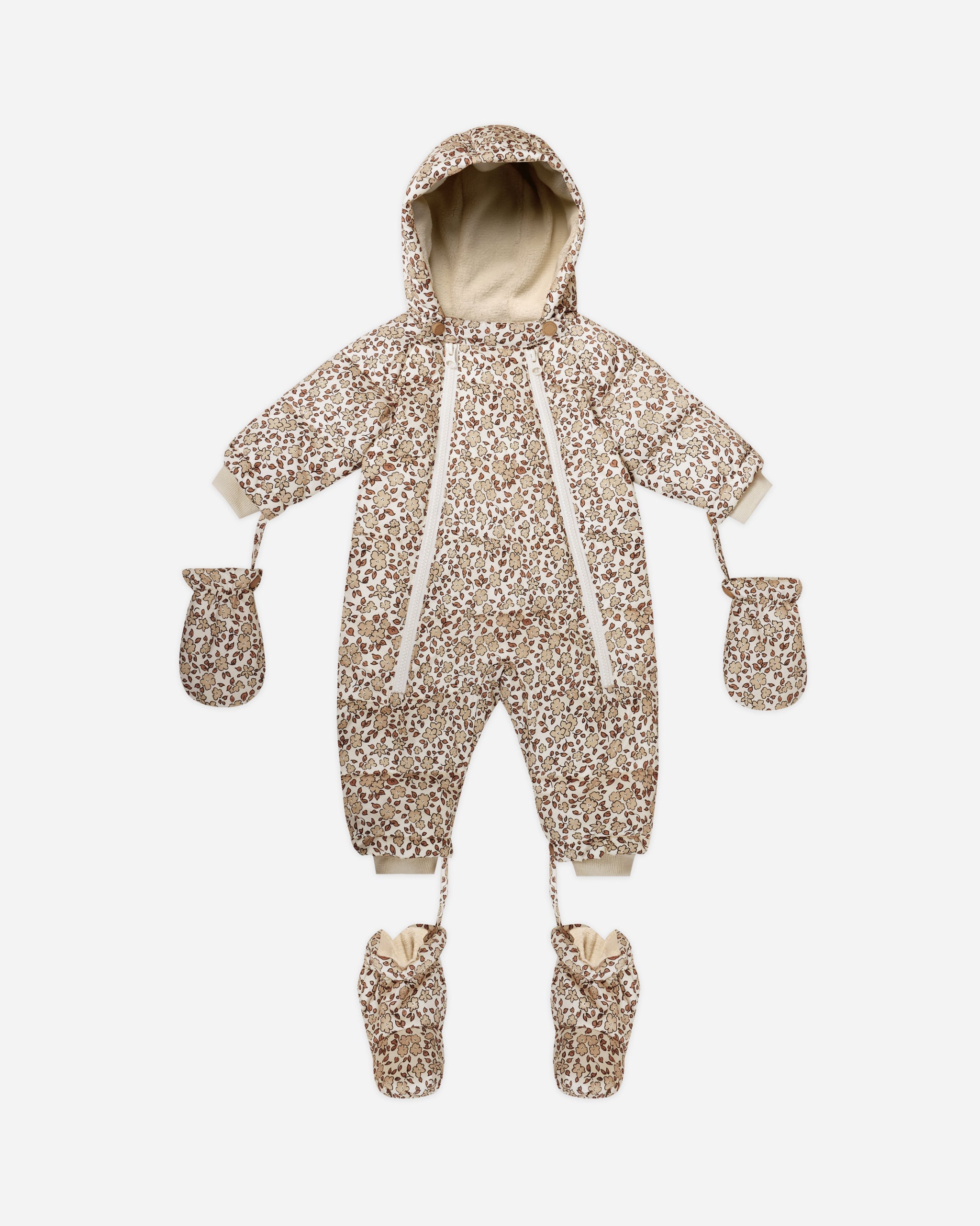 Snow Puffer Suit || Harvest Floral - Rylee + Cru | Kids Clothes | Trendy Baby Clothes | Modern Infant Outfits |
