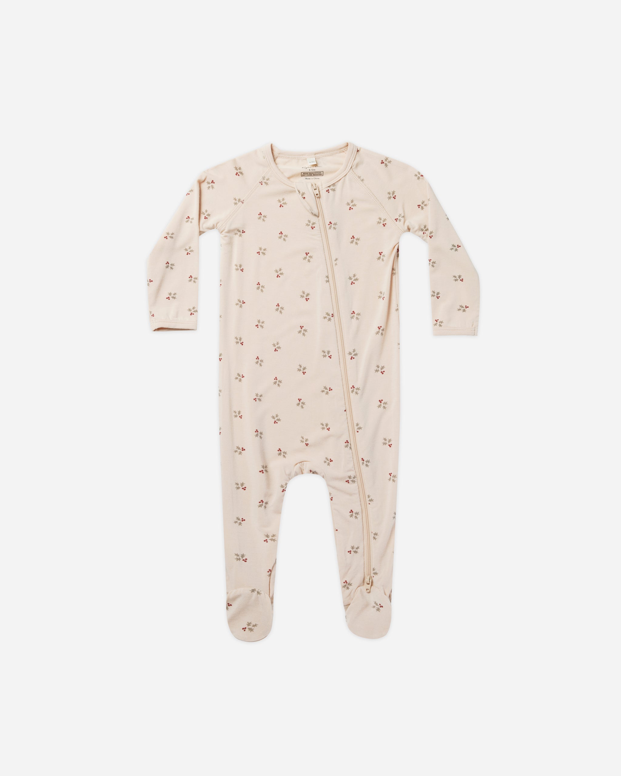Modal Footie || Holly Berry - Rylee + Cru | Kids Clothes | Trendy Baby Clothes | Modern Infant Outfits |