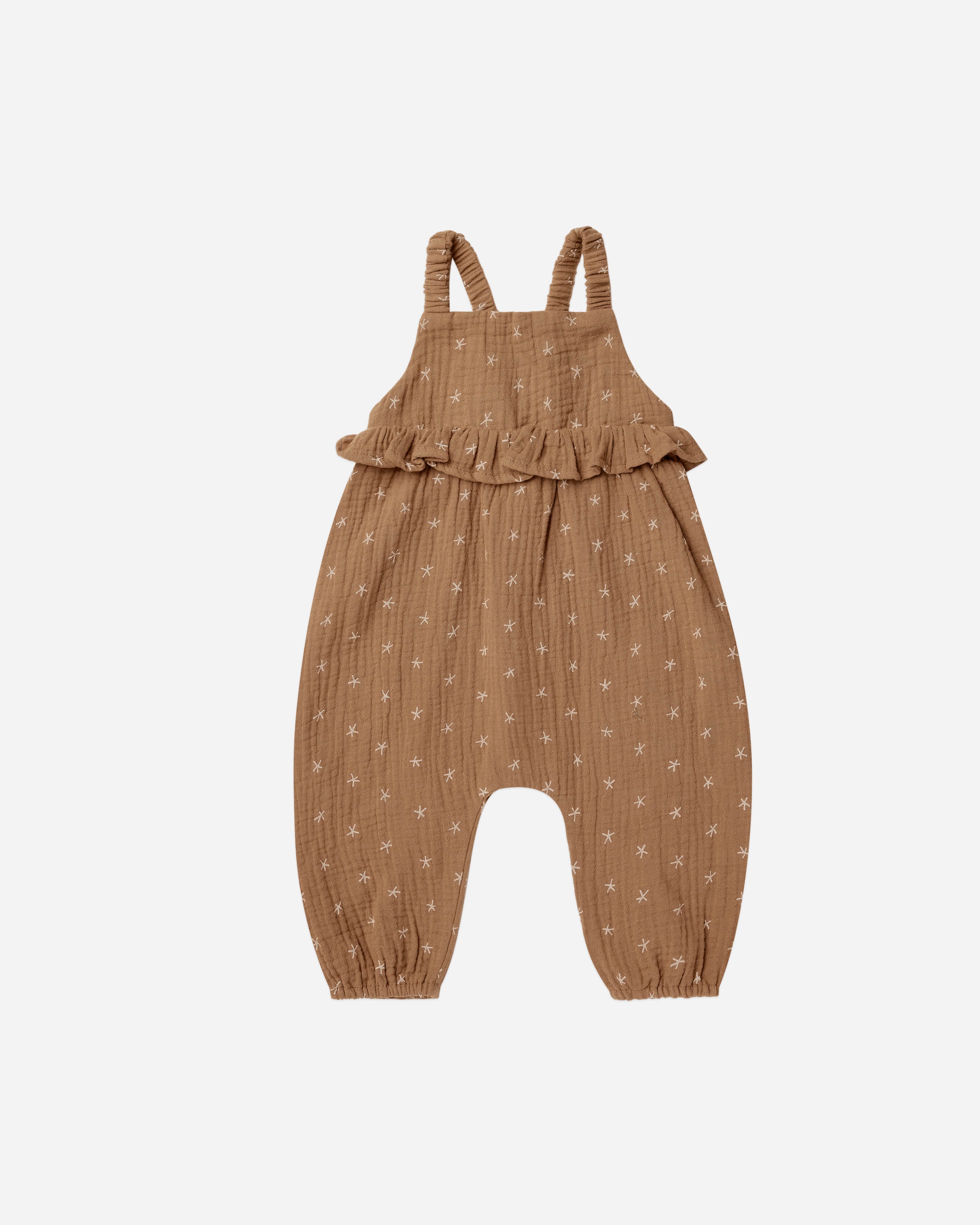 kinsley jumpsuit || camel - Rylee + Cru | Kids Clothes | Trendy Baby Clothes | Modern Infant Outfits |