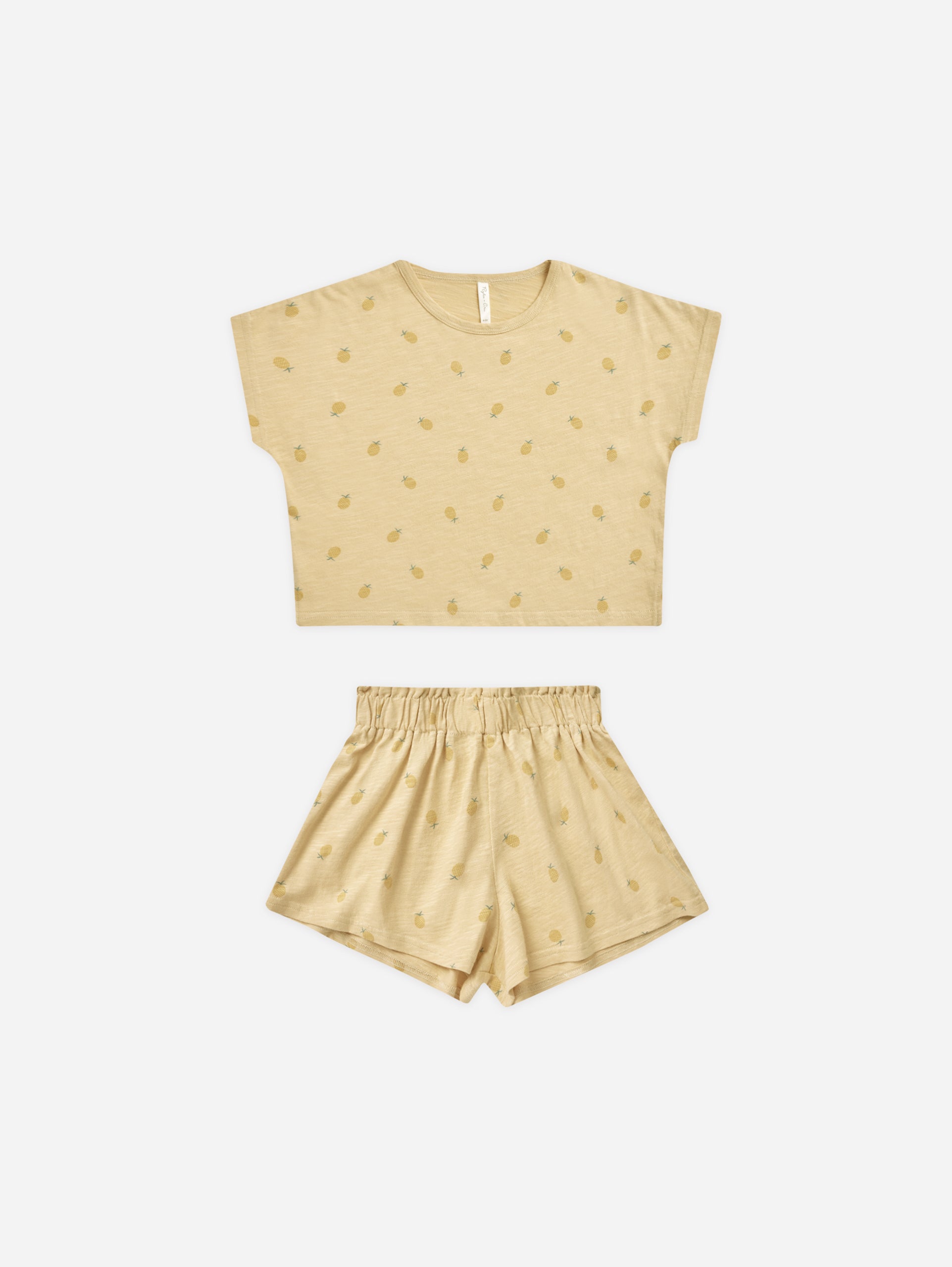 Raegan Set || Pineapple - Rylee + Cru | Kids Clothes | Trendy Baby Clothes | Modern Infant Outfits |