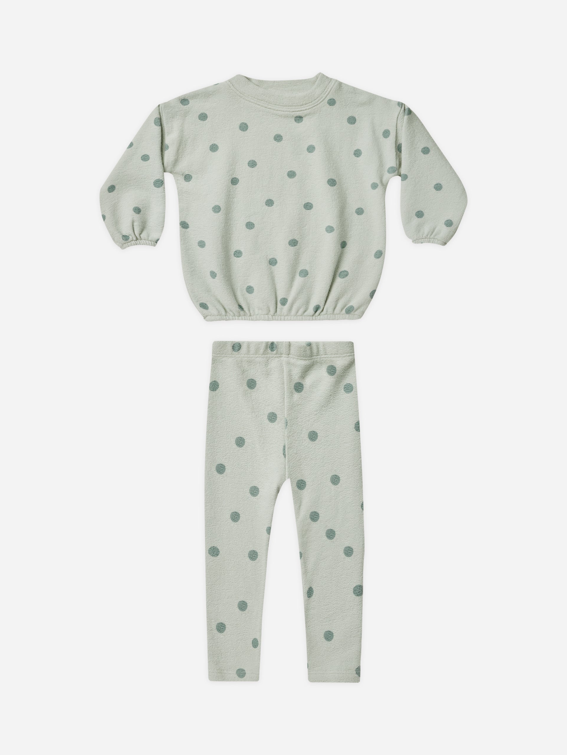 Spongy Knit Set || Polka Dot - Rylee + Cru | Kids Clothes | Trendy Baby Clothes | Modern Infant Outfits |