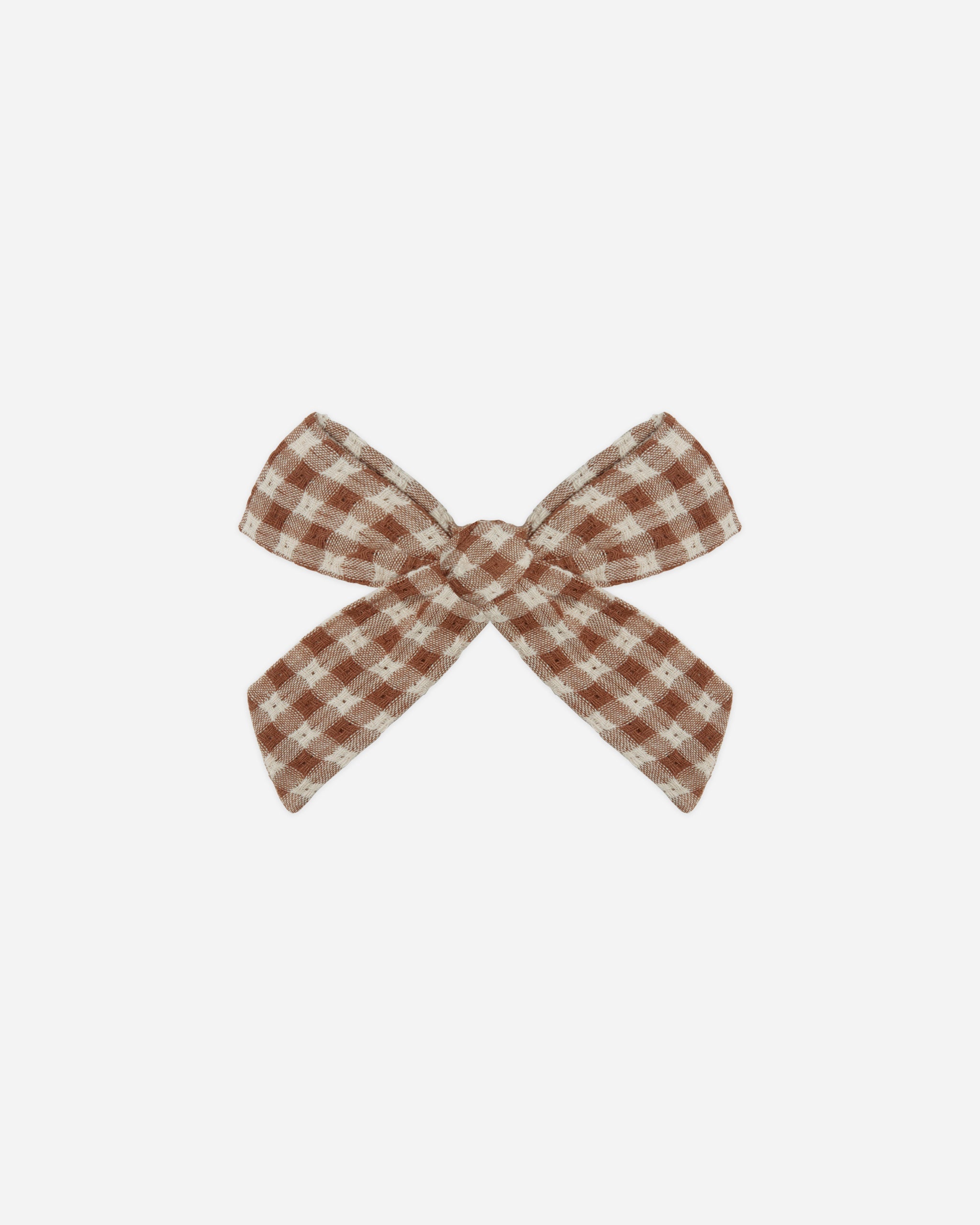 Girl Bow || Brown Gingham - Rylee + Cru | Kids Clothes | Trendy Baby Clothes | Modern Infant Outfits |