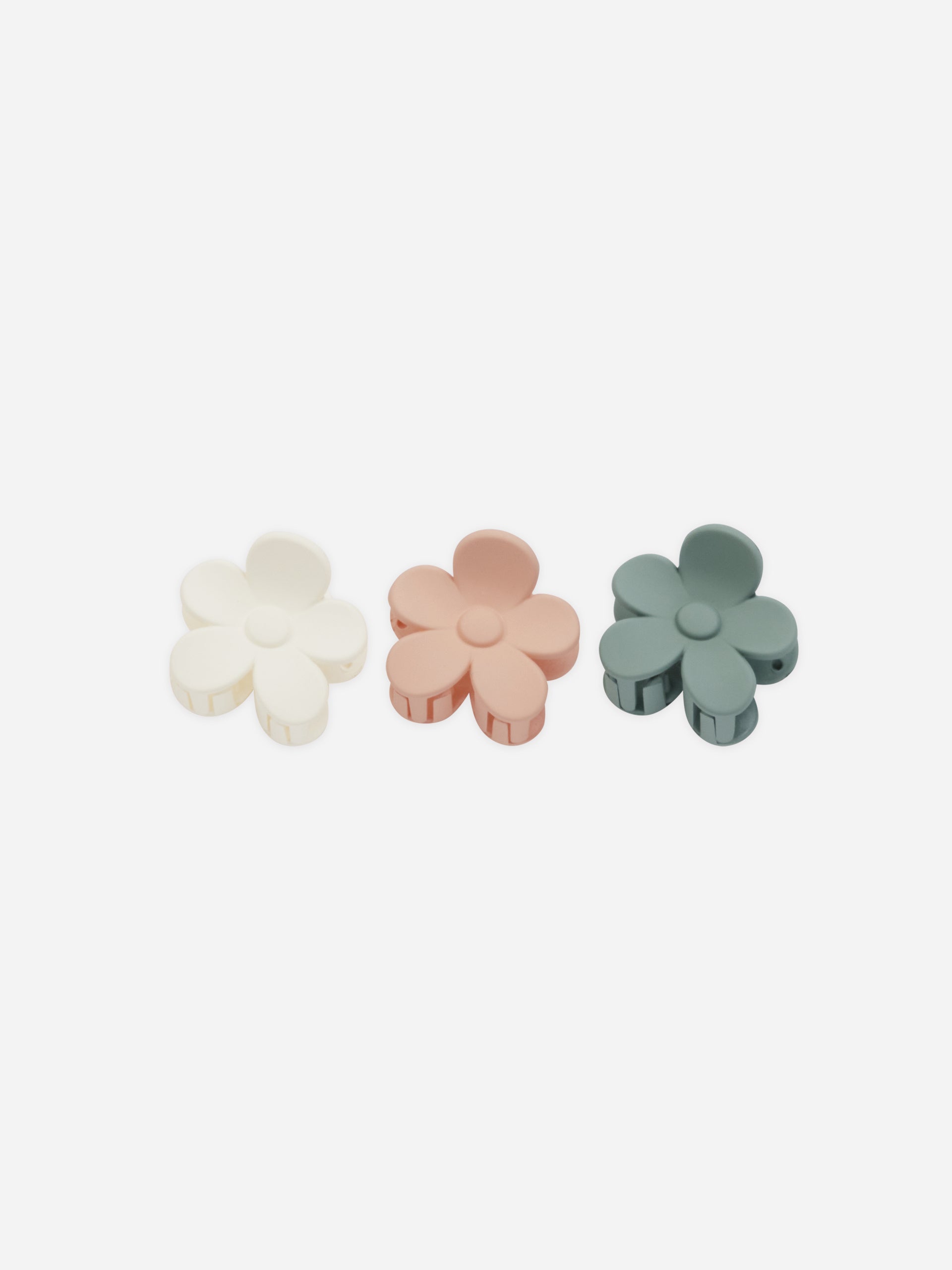 Flower Clip Set || Aqua, Ivory, Blush - Rylee + Cru | Kids Clothes | Trendy Baby Clothes | Modern Infant Outfits |