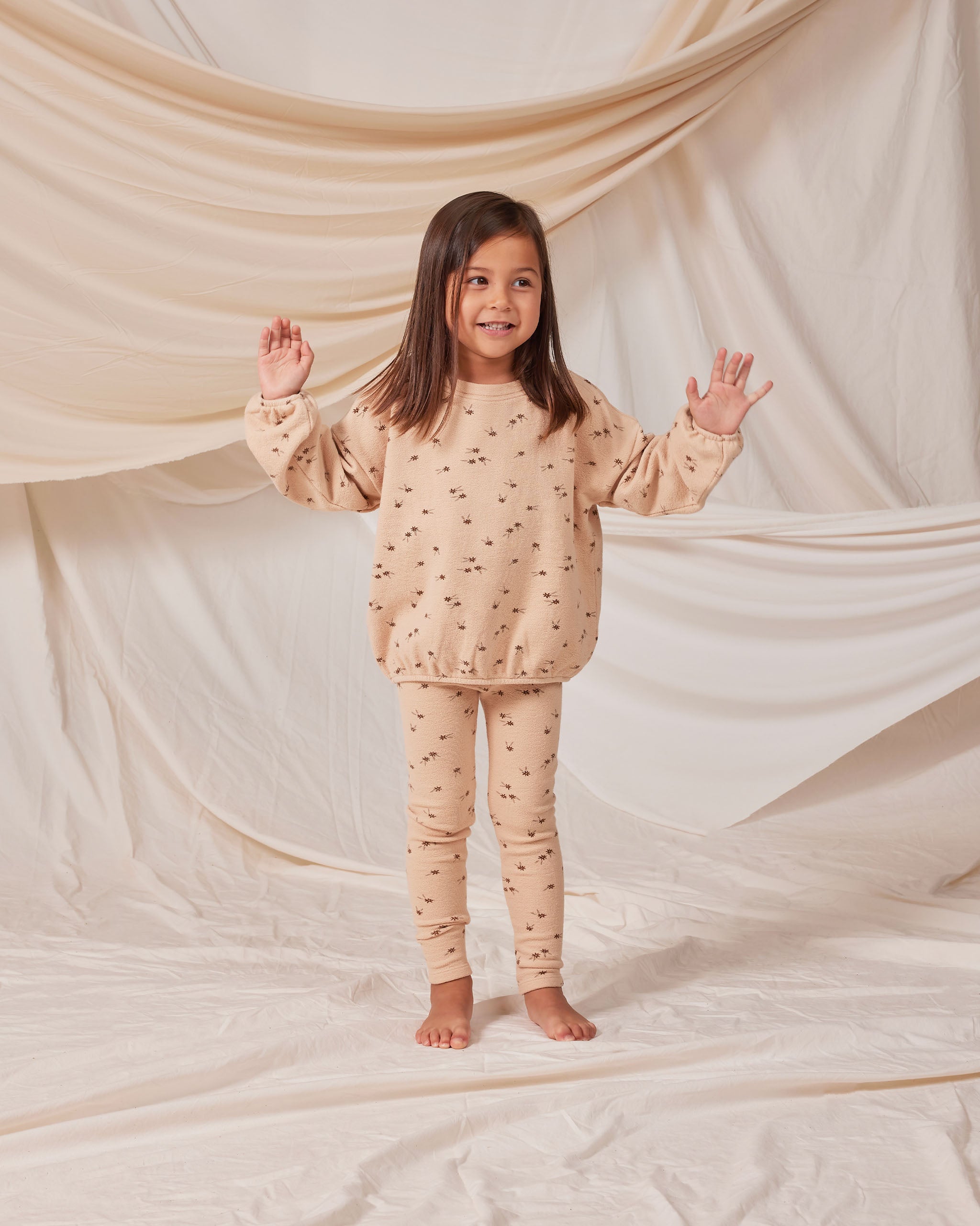 slouchy pullover || shell ditsy - Rylee + Cru | Kids Clothes | Trendy Baby Clothes | Modern Infant Outfits |