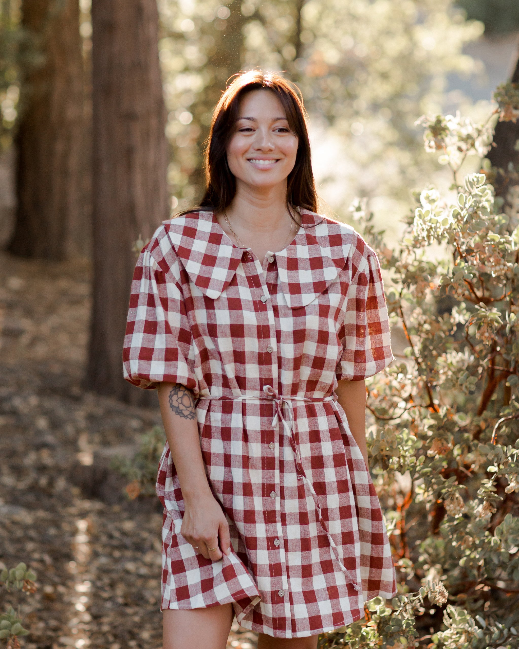 Trendy 2024 plaid dress