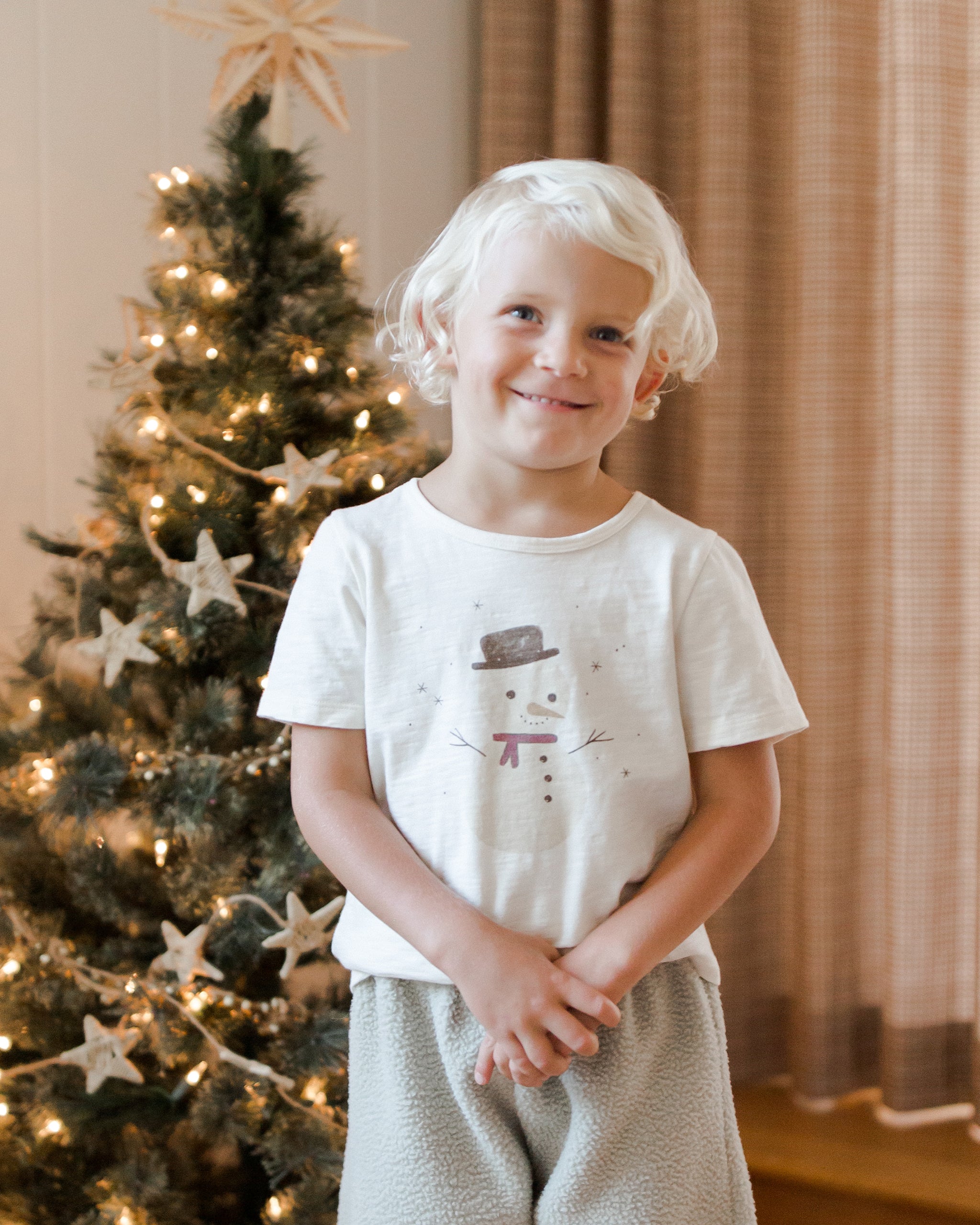 Basic Tee || Snowman - Rylee + Cru | Kids Clothes | Trendy Baby Clothes | Modern Infant Outfits |