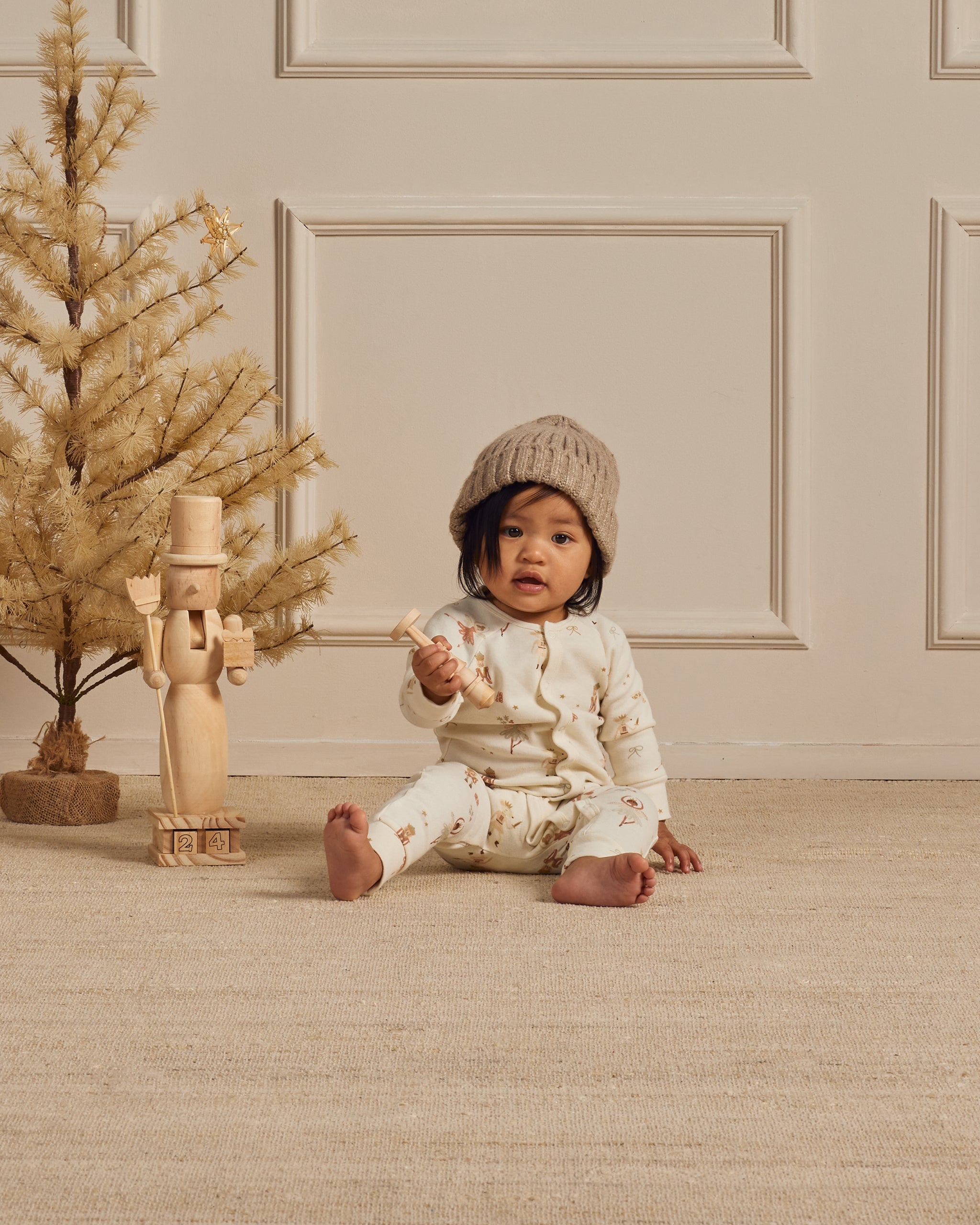 Organic Pajama Long John || Nutcracker - Rylee + Cru | Kids Clothes | Trendy Baby Clothes | Modern Infant Outfits |